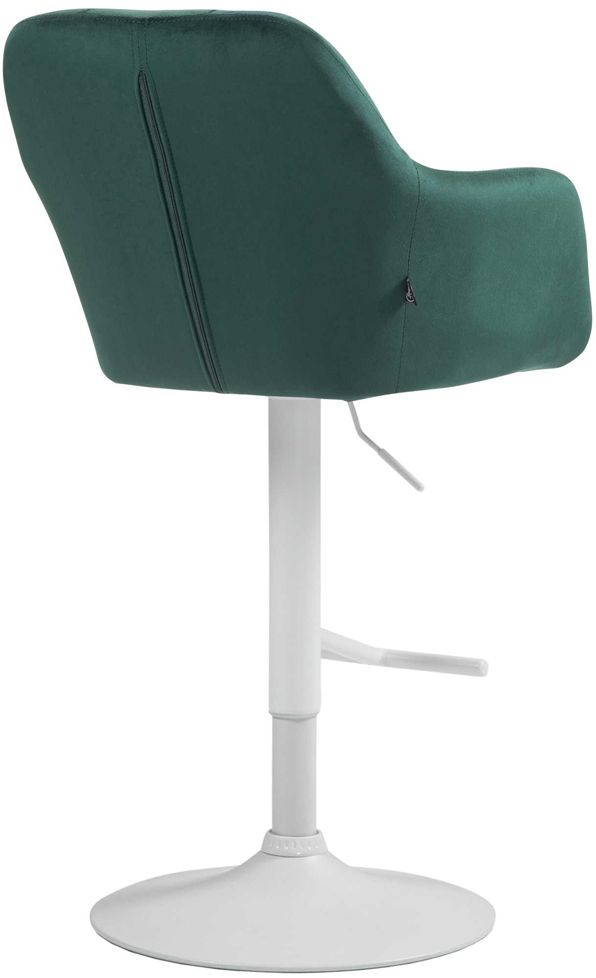 Barhocker Natoma Samt weiß