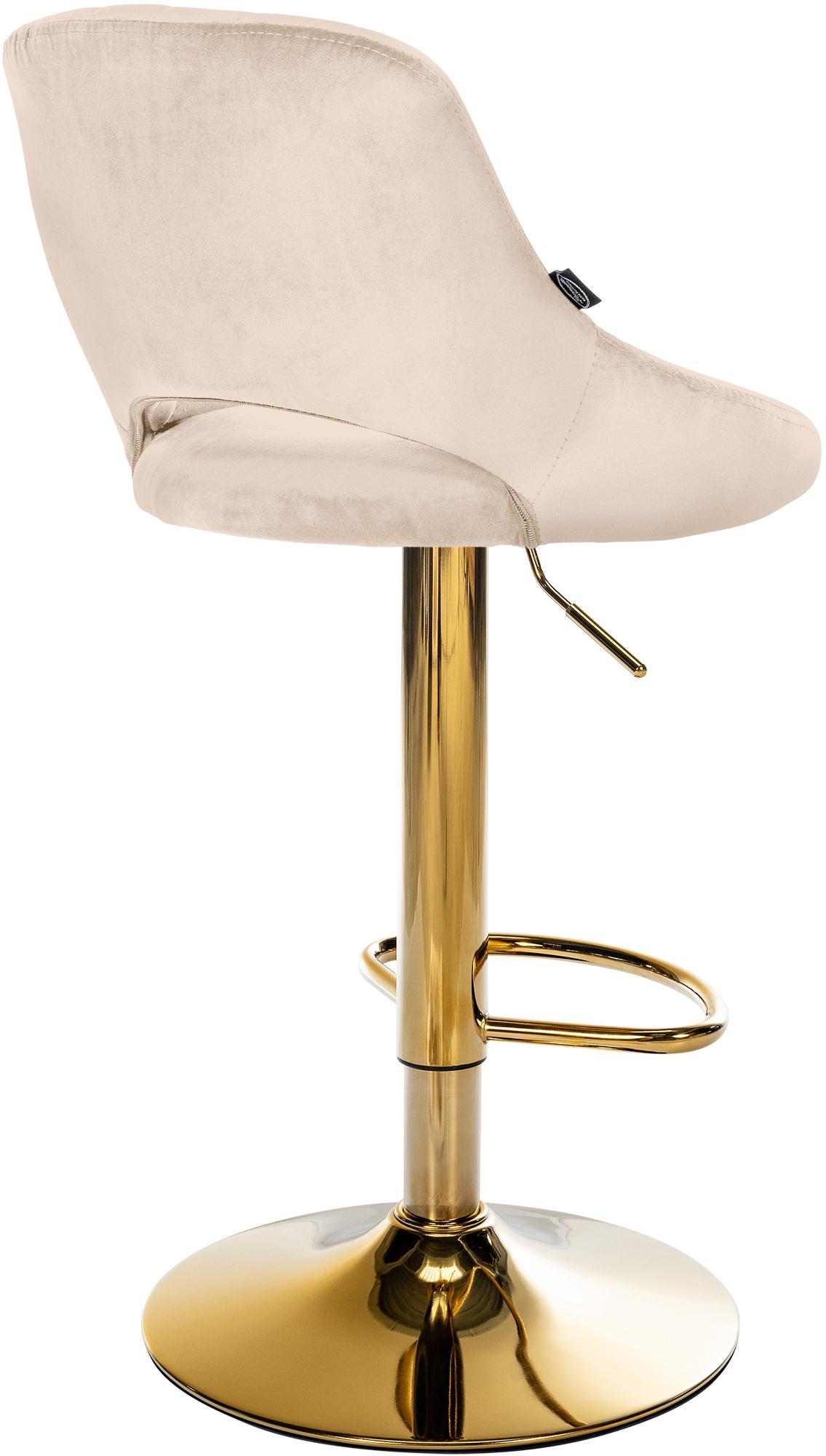 Barhocker Milet Samt gold