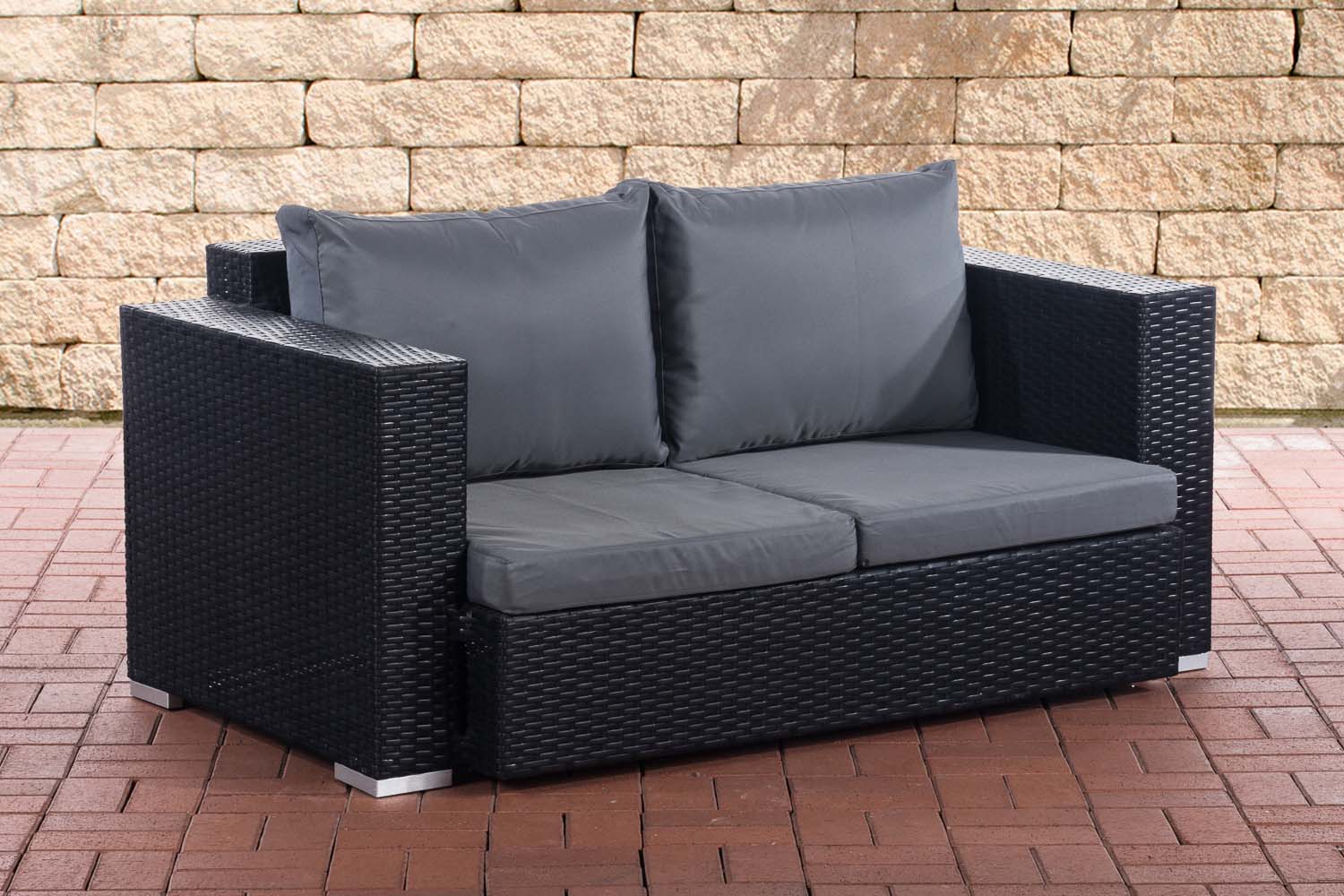 2er Sofa Provence / Sunset Eisengrau