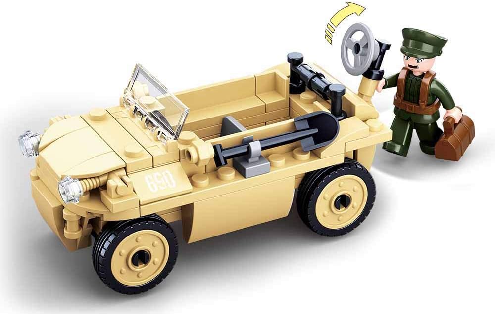 Sluban Bau- & Konstruktionsspielzeug Sluban M38-B0690 - Army WWII - Amphibienfahrzeug