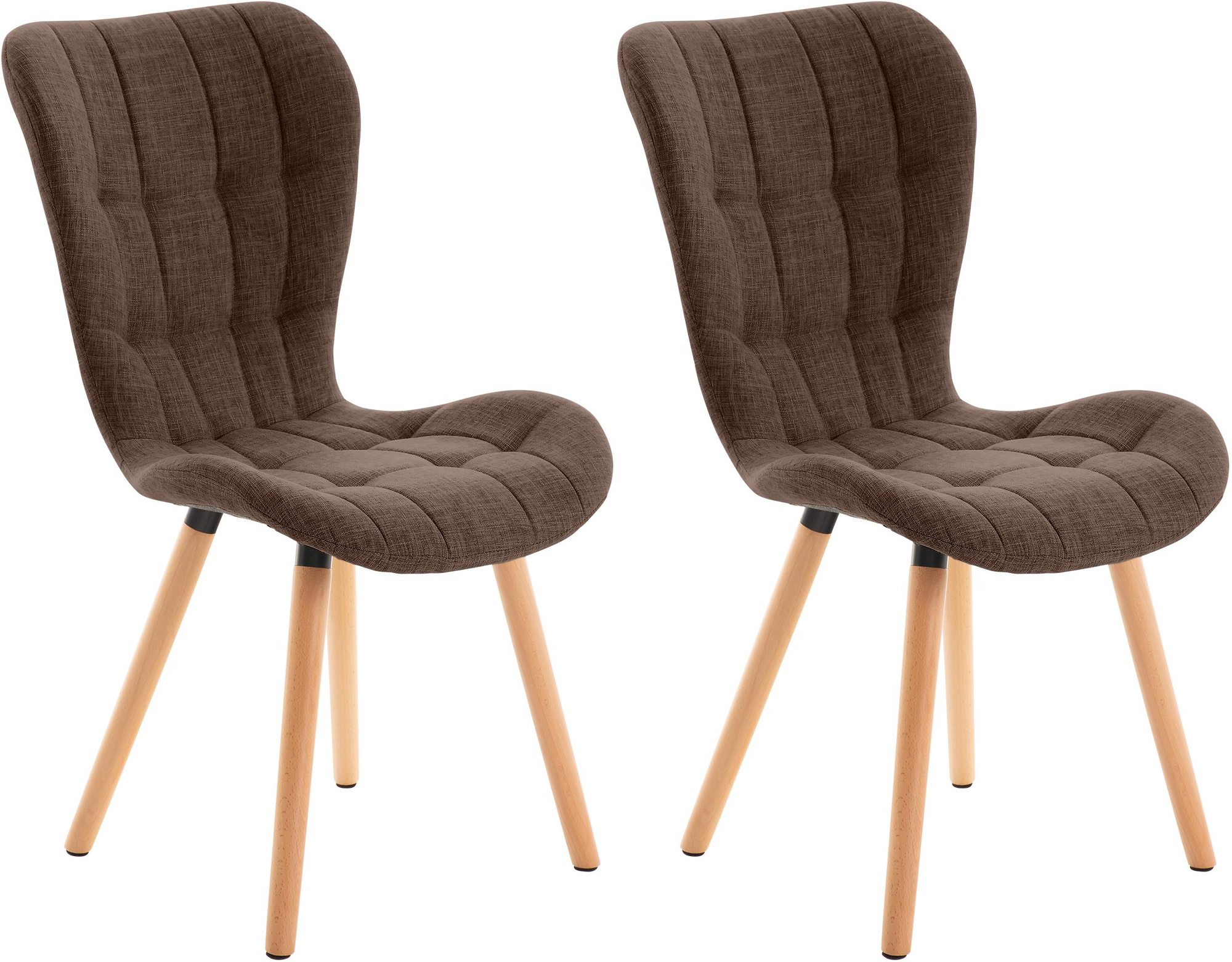 2er Set Stuhl Elda Stoff