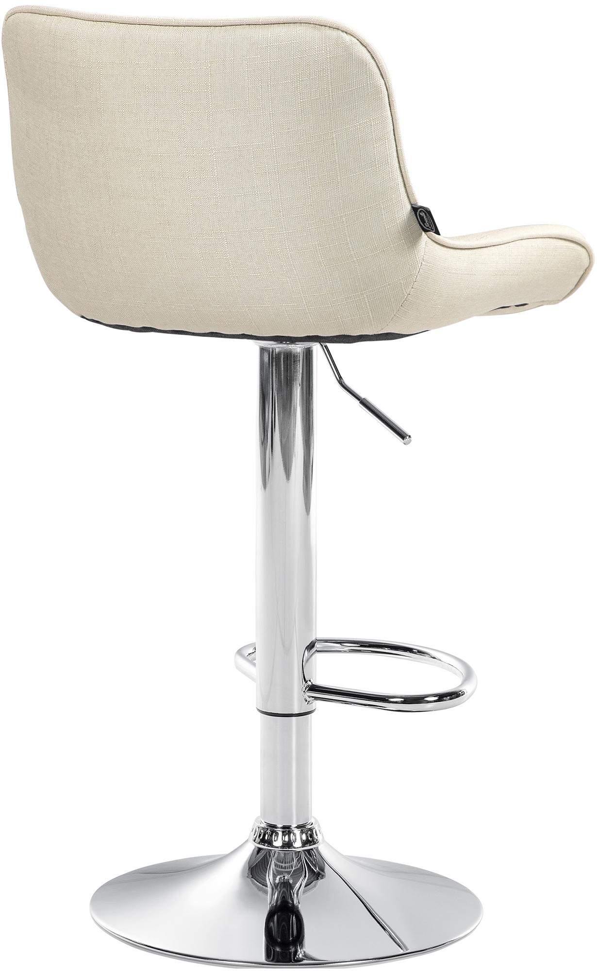 Barhocker Vonore Stoff chrom
