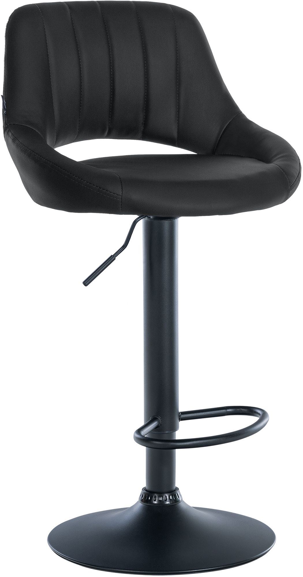 Barhocker Milet Kunstleder schwarz