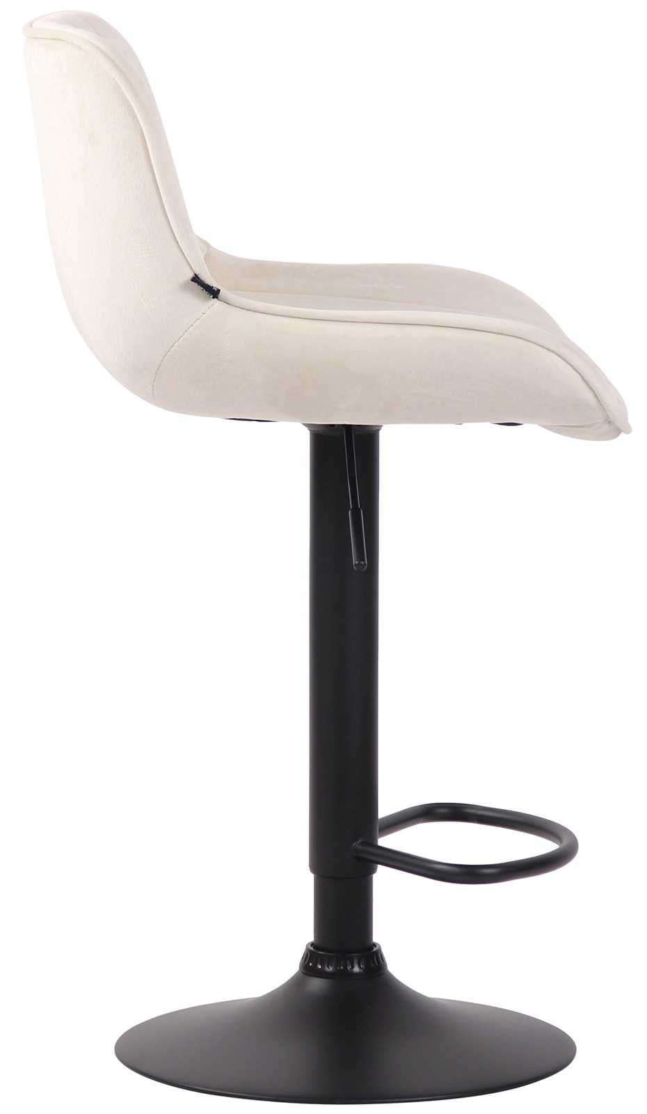 2er Set Barhocker Lentini Samt schwarz