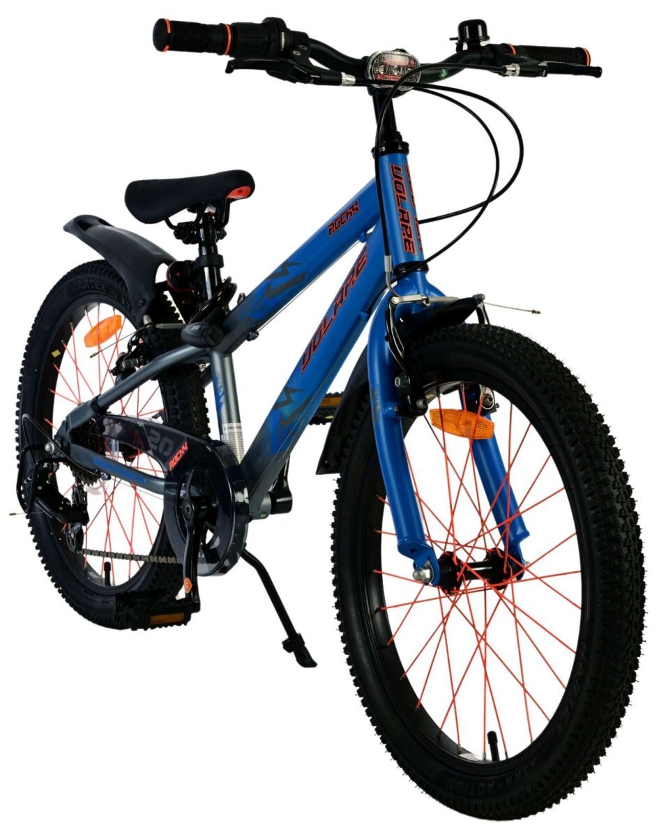 Volare Rocky Kinderfahrrad - 20 Zoll - 7 Gang - Blau für Kinder von 6 bis 8 Jahren