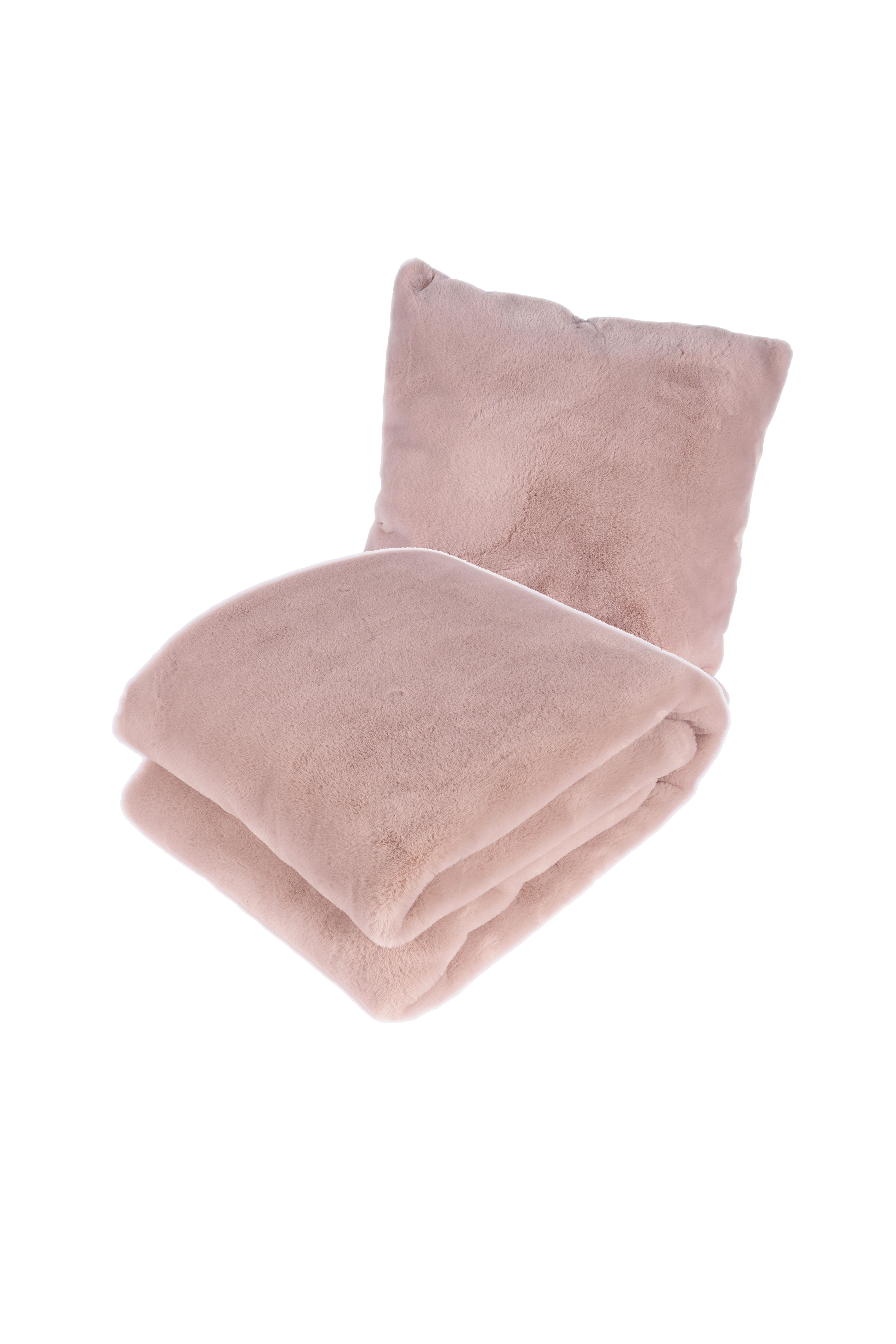 Kissen-Decken-Set Dekokissen & Decke Aimee 625 2er-Set Rosa