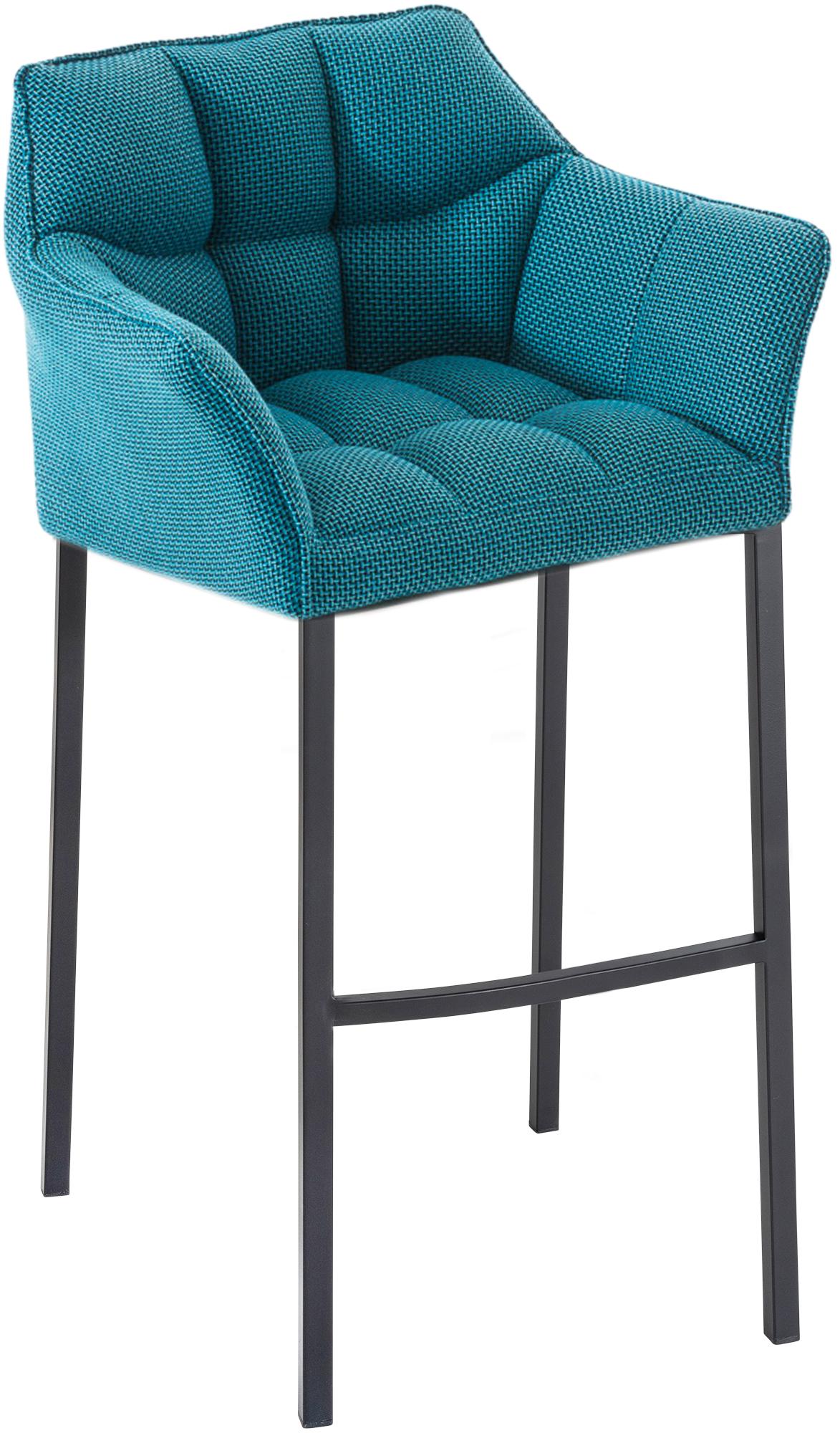 Barhocker Damaso B Stoff mit 4-Fuß Gestell