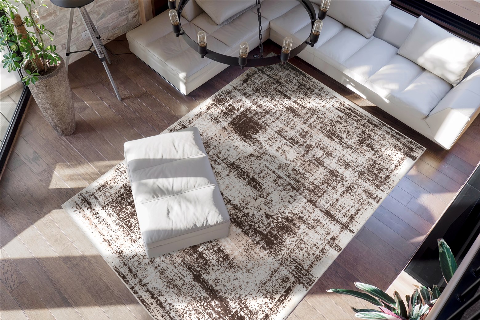Teppich Ariya 225 Taupe / Braun 80cm x 150cm