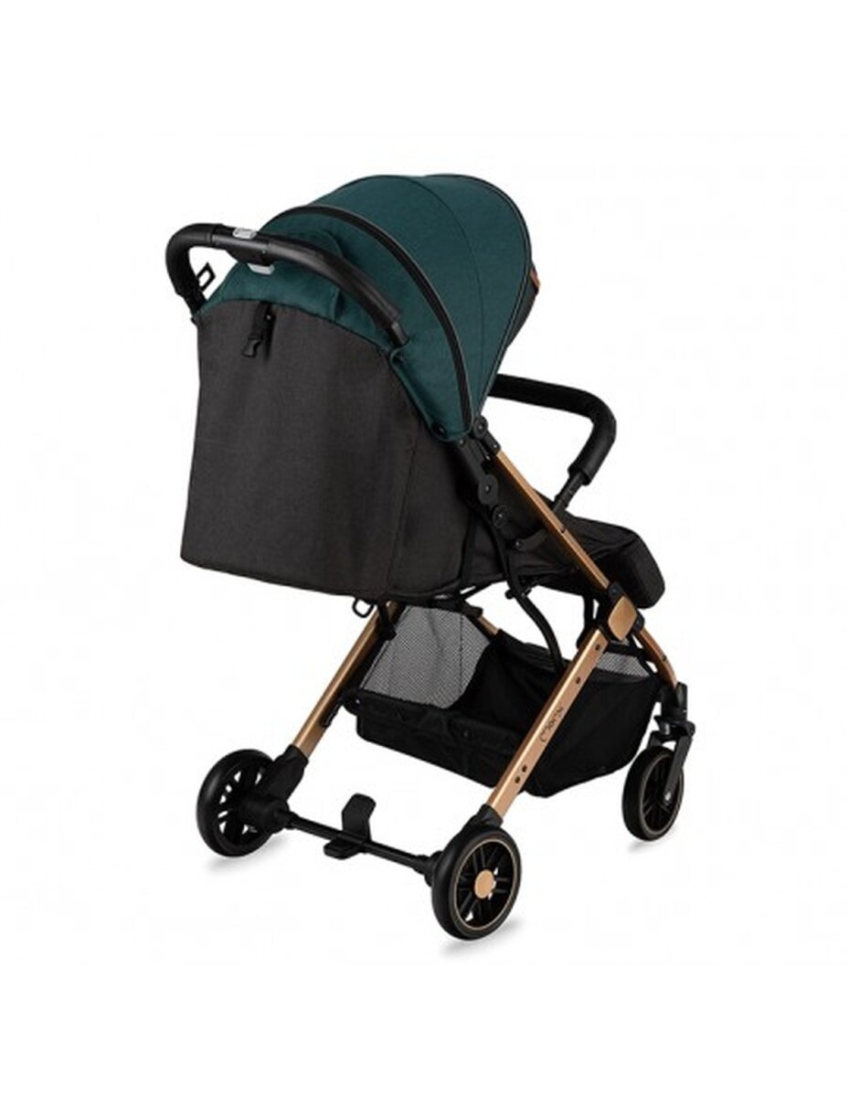 MoMi ESTELLE Buggy Grün - leicht, kompakt, mit verstellbarem Verdeck