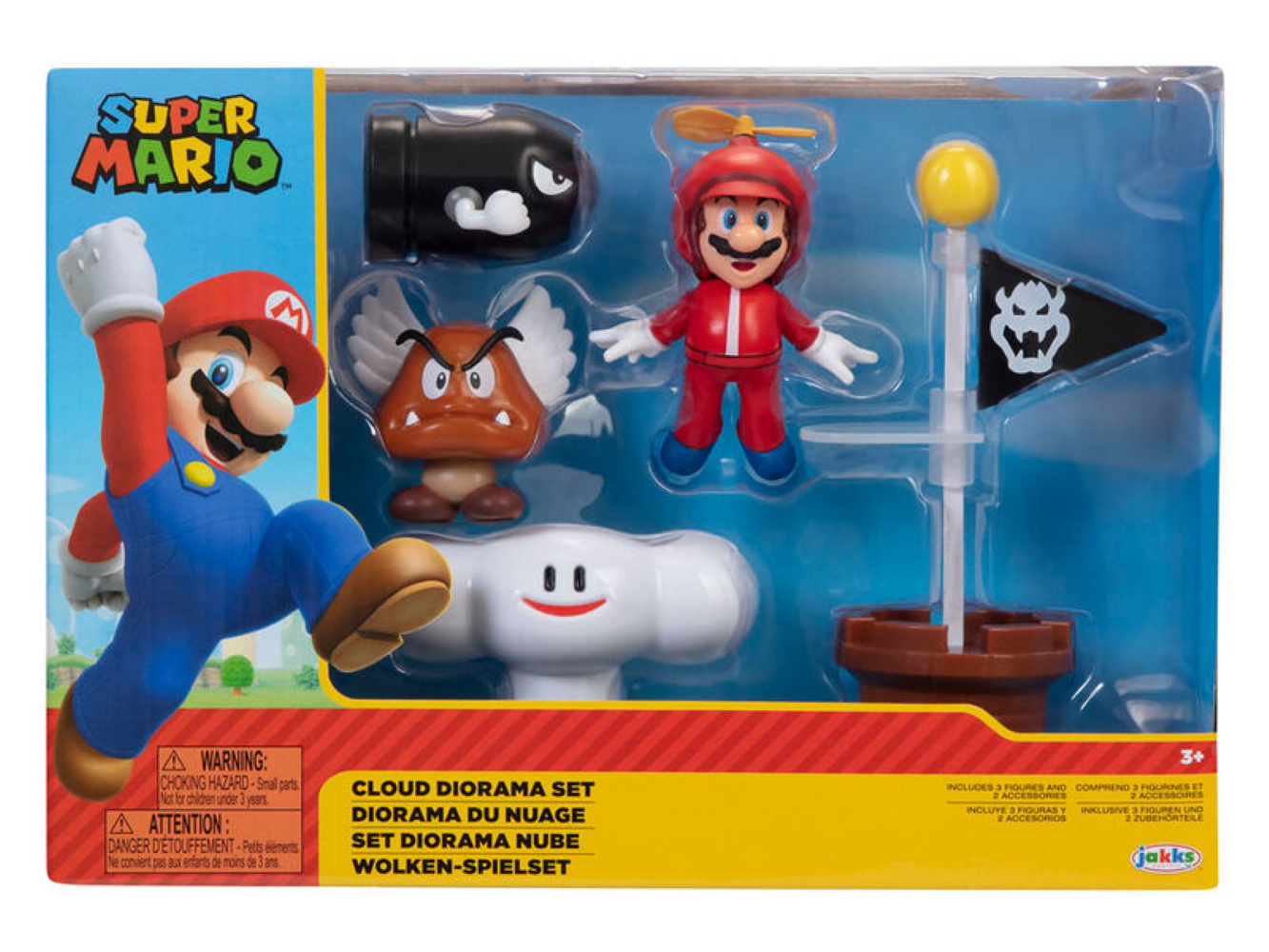 Jakks Pacific Sammel- & Spielfiguren Super Mario - Wolken-Spielset - Sammelfigur 6 cm