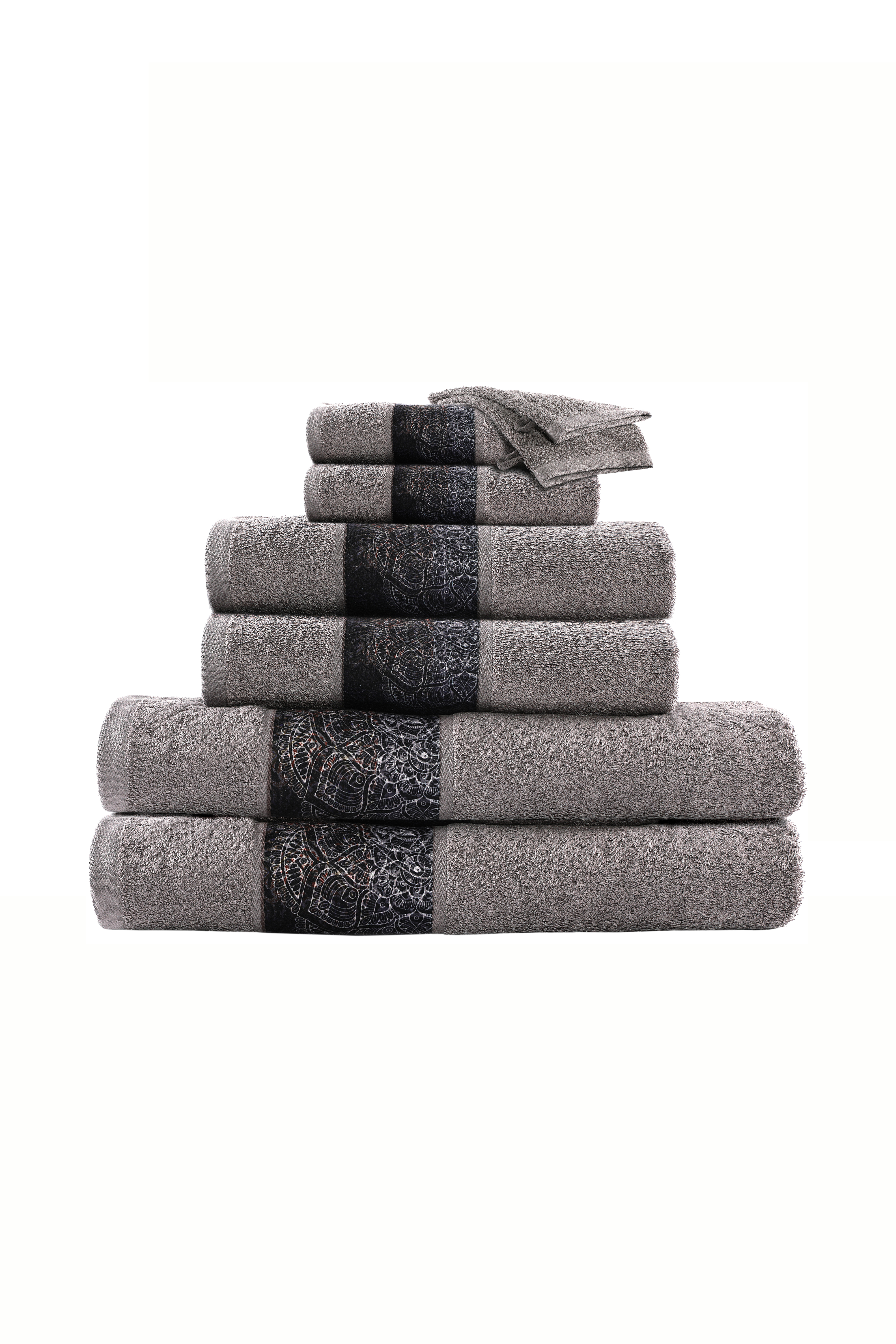 Handtuch-Set Handtuch Medley 125 8er-Set Grau / Blau