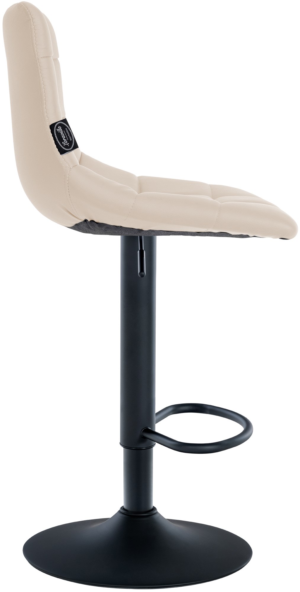 2er Set Barhocker Jerry Kunstleder schwarz