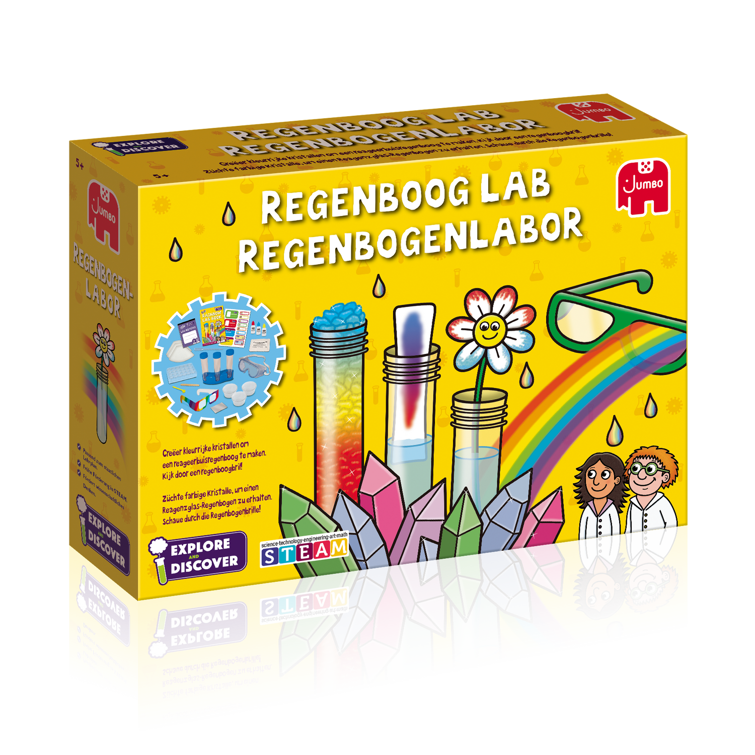 JUMBO Experimentierkästen Jumbo Spiele 70033 - Regenbogenlabor