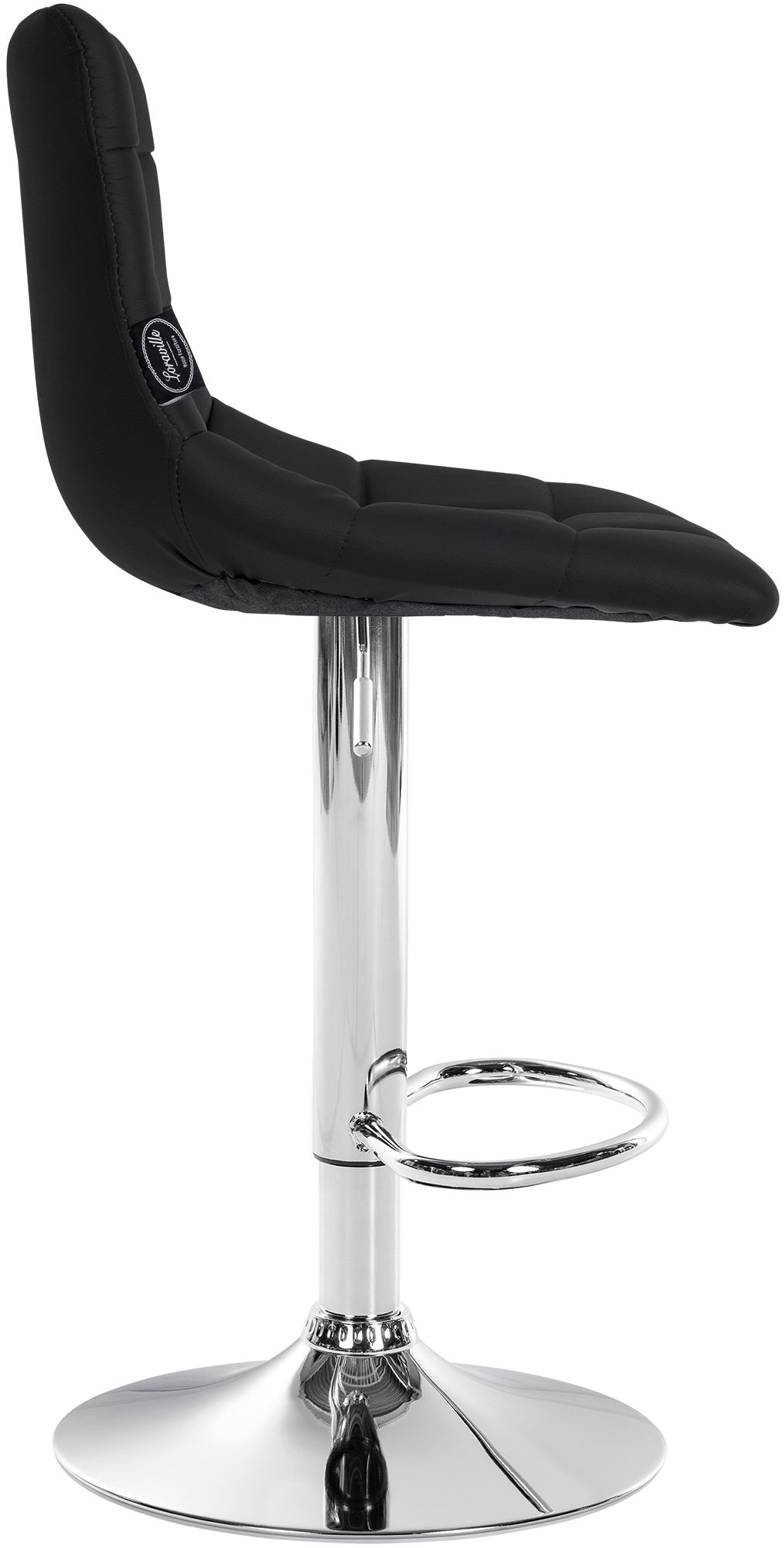 2er Set Barhocker Jerry Kunstleder chrom