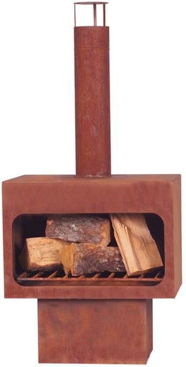 Markone Gartenkamin 201-3 (Rost): 56 x 40 x 115 cm