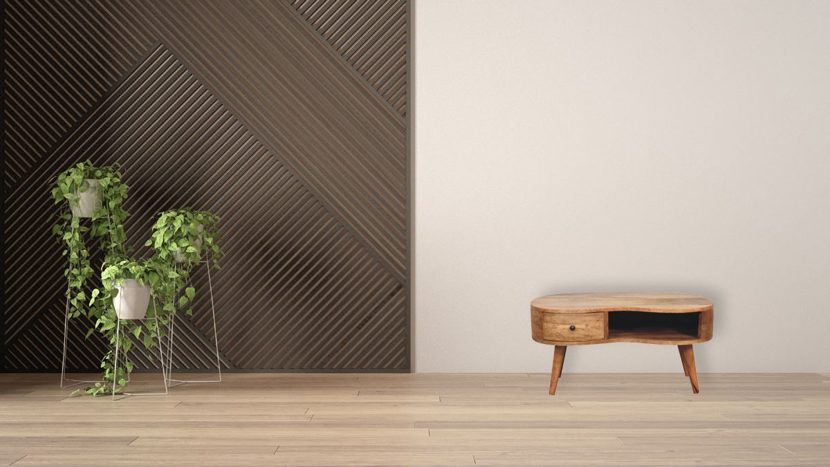 Couchtisch „Wave“ in Eichenoptik