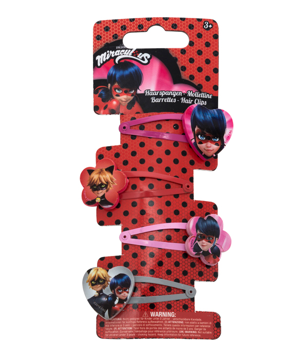 Joy Toy Mützen & Accessoires Miraculous - 4 Haarspangen
