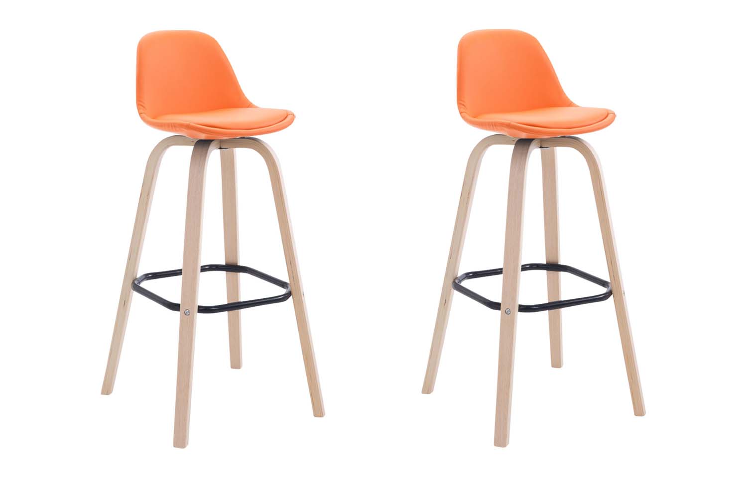 2er Set Barhocker Avika Kunstleder natura