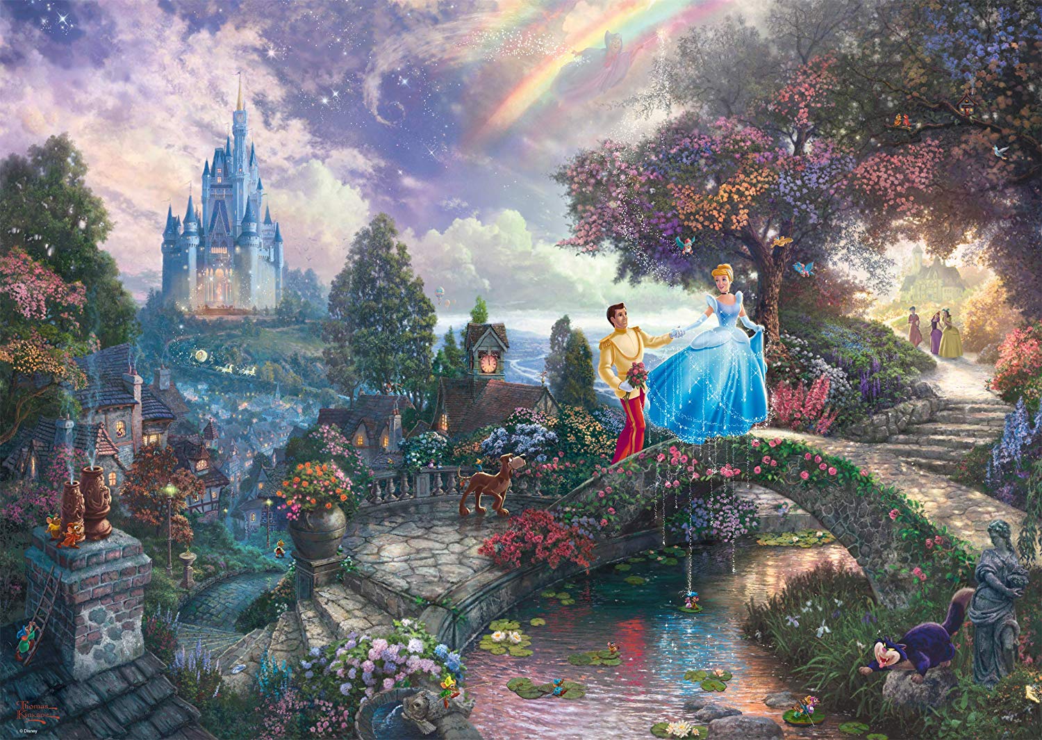 Schmidt Spiele GmbH Puzzles Disney, Cinderella - 1000 Teile Puzzle (Thomas Kinkade)