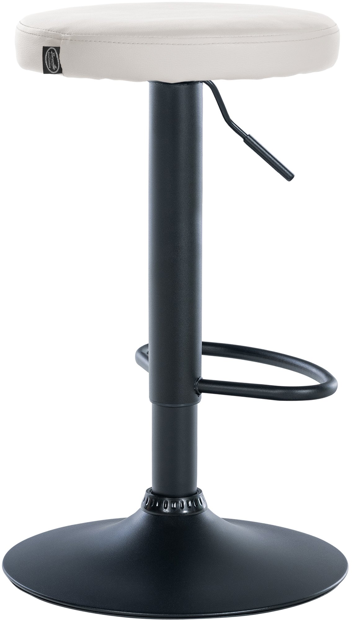 2er Set Barhocker Ponte Kunstleder schwarz