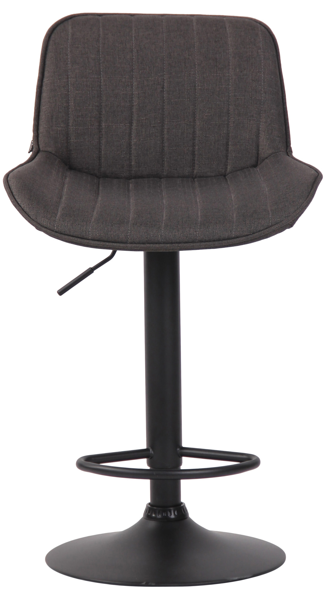 Barhocker Lentini Stoff schwarz