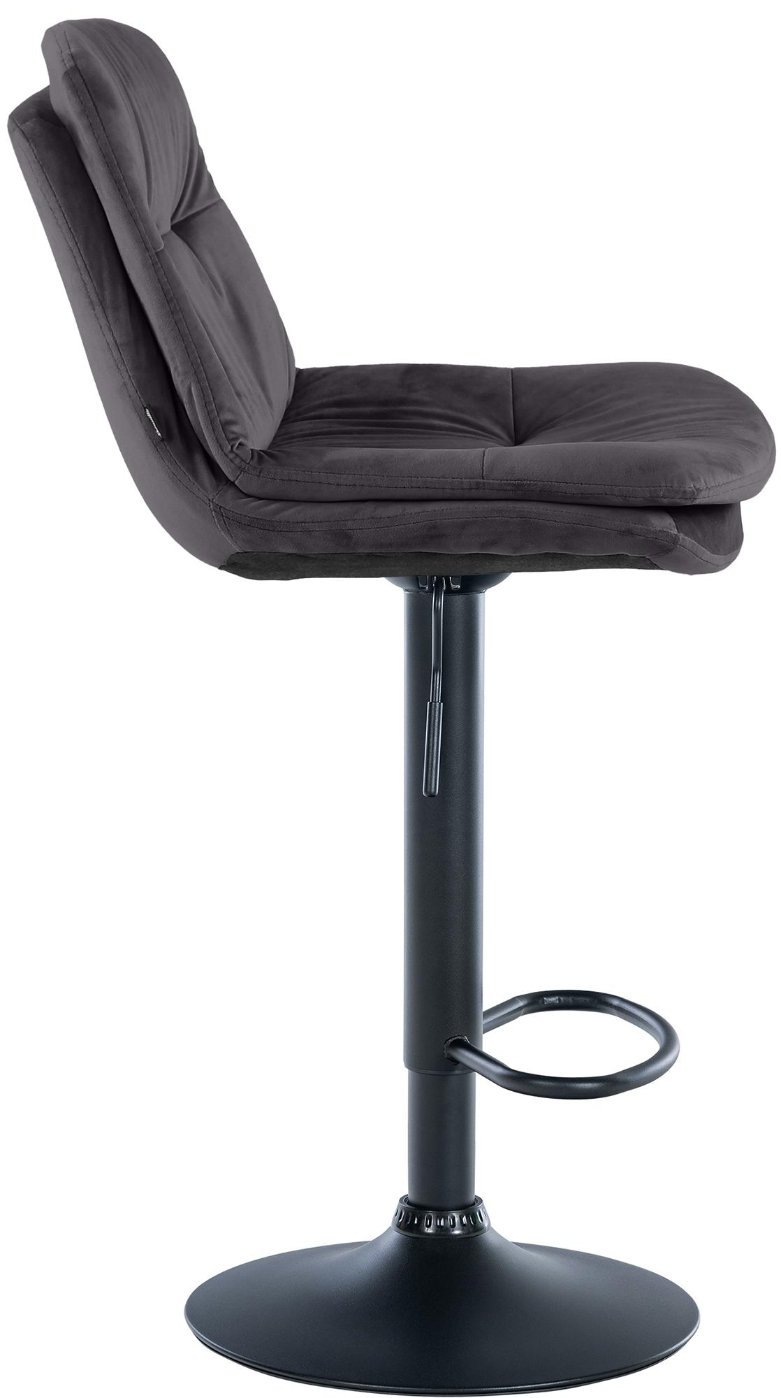 Barhocker Laurel Samt schwarz