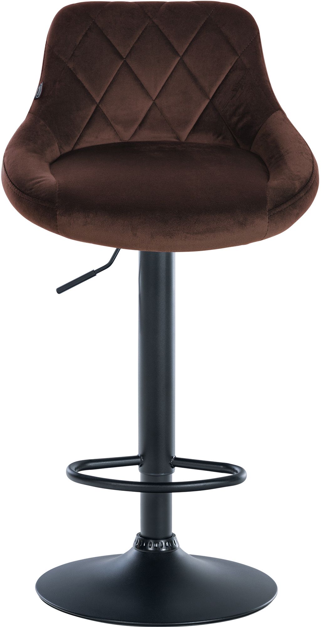 Barhocker Lazio Samt schwarz