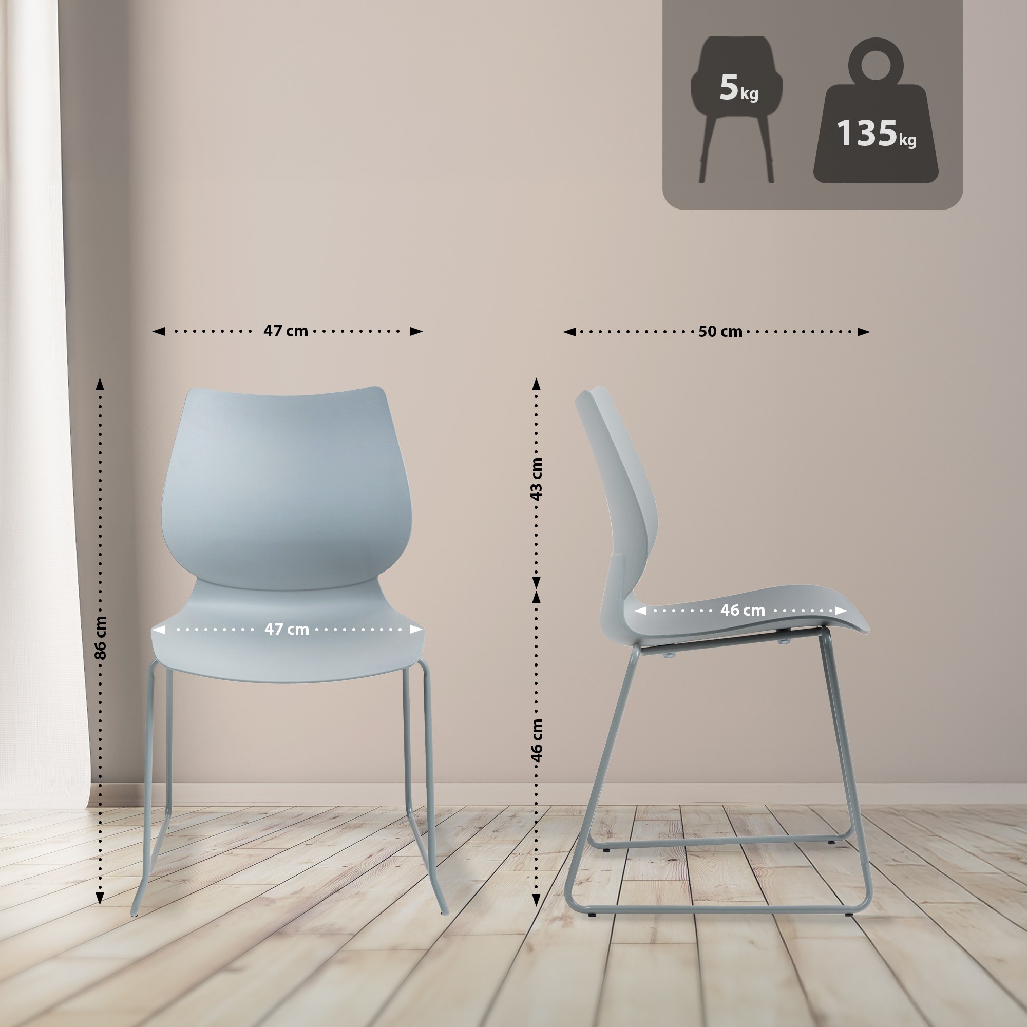 2er Set Stuhl Houma