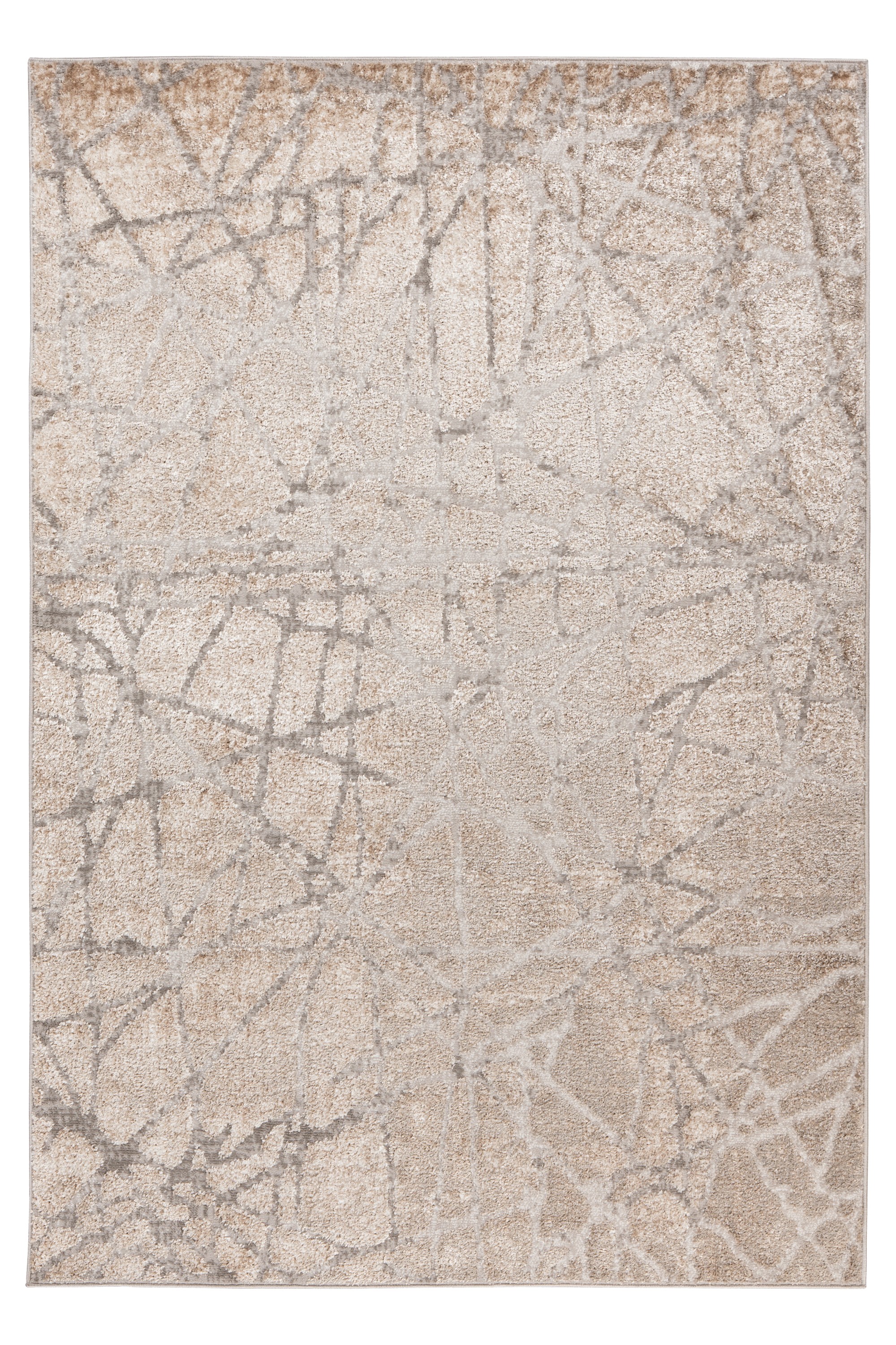 Teppich Catcher 125 Silber / Beige 80 x 150 cm