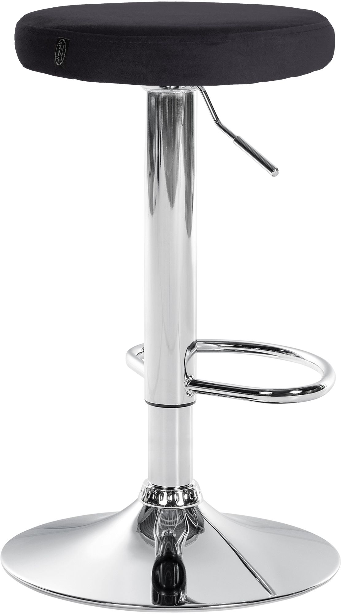 Barhocker Ponte Samt chrom