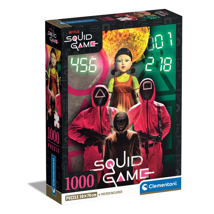 Clementoni Puzzles 1000 Teile Puzzle Netflix Compact - Squid Game