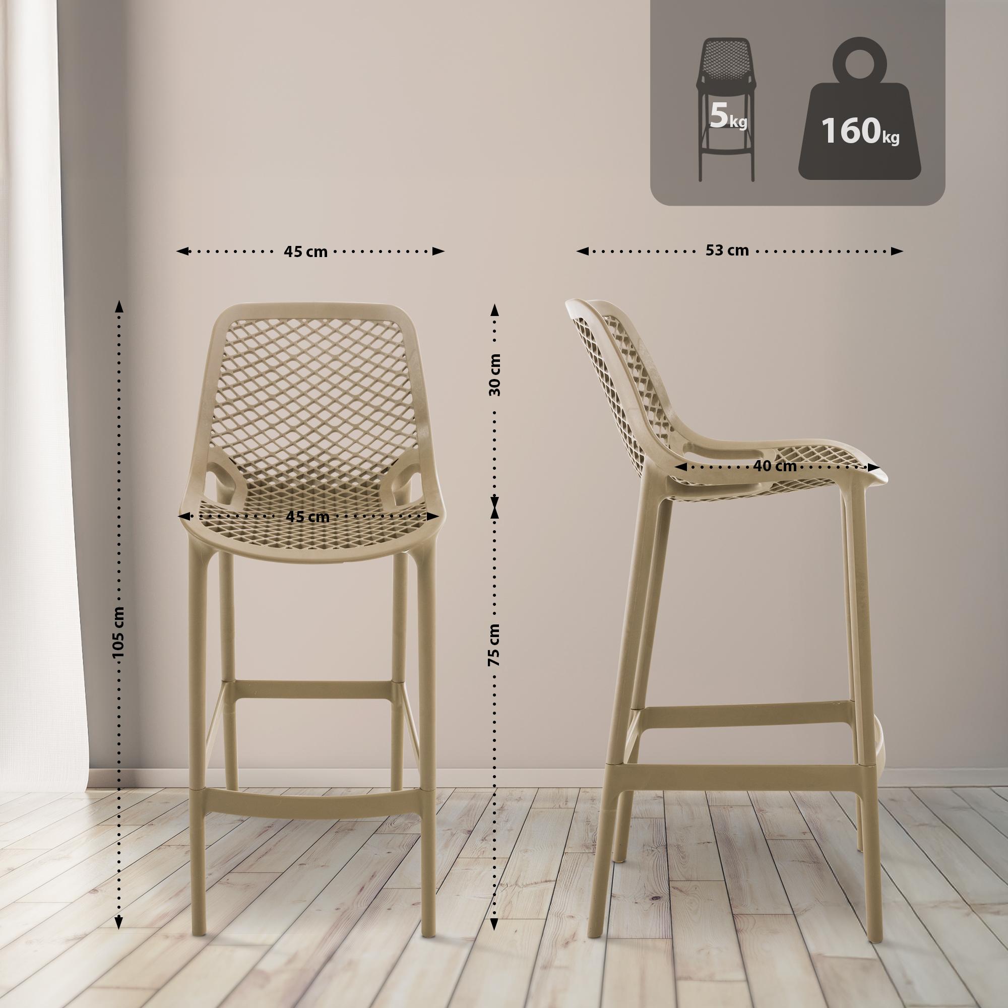 CLP Trading GmbH 2er Set Barhocker Air – Ansicht 2