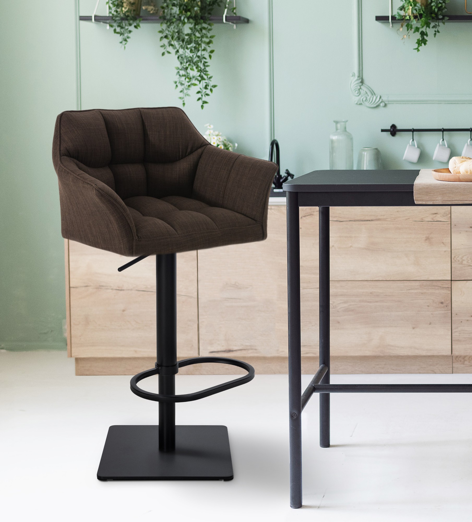 Barhocker Damaso B Stoff