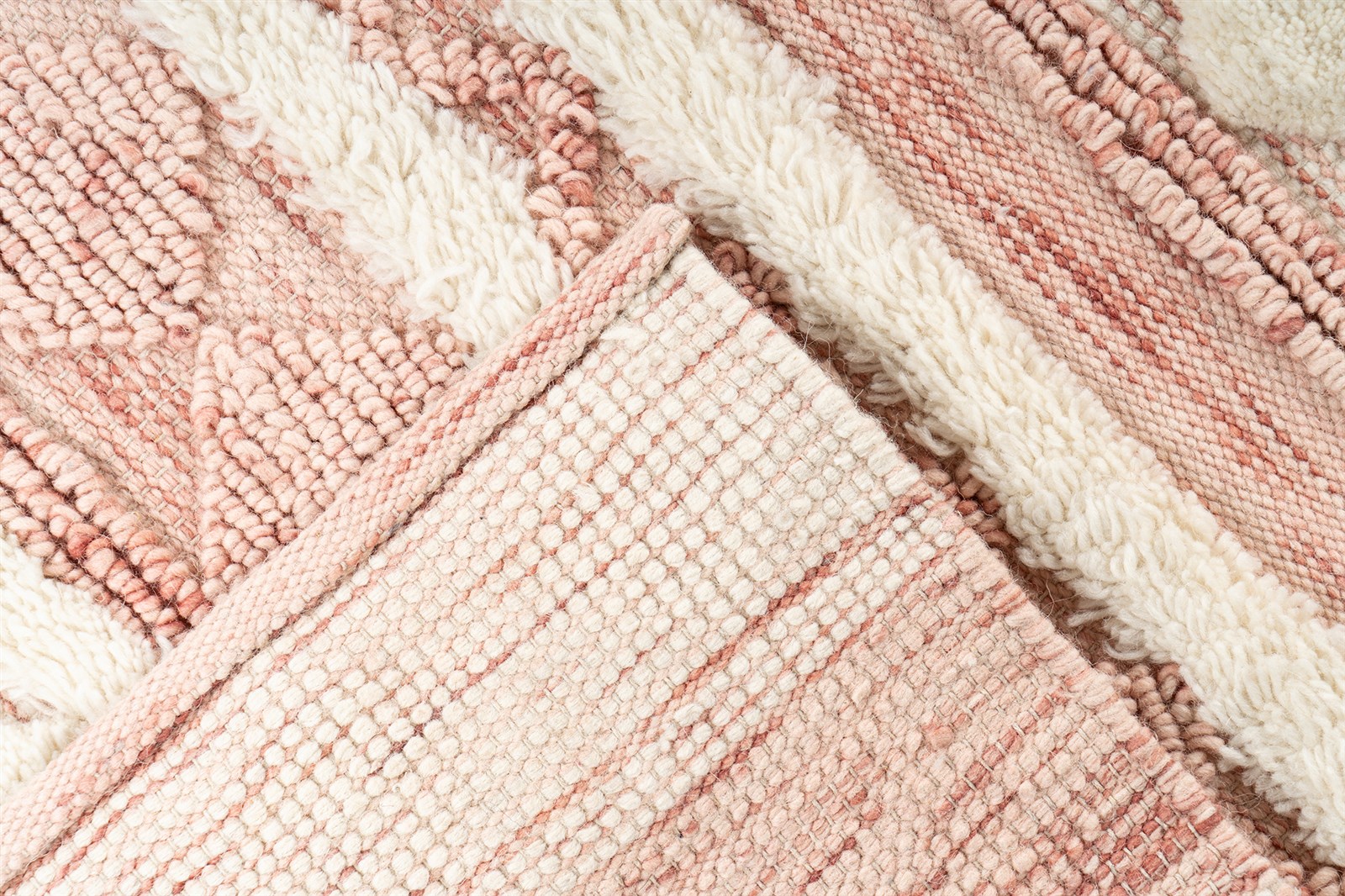 Teppich Bohist 225 Rosa / Creme 120cm x 180cm