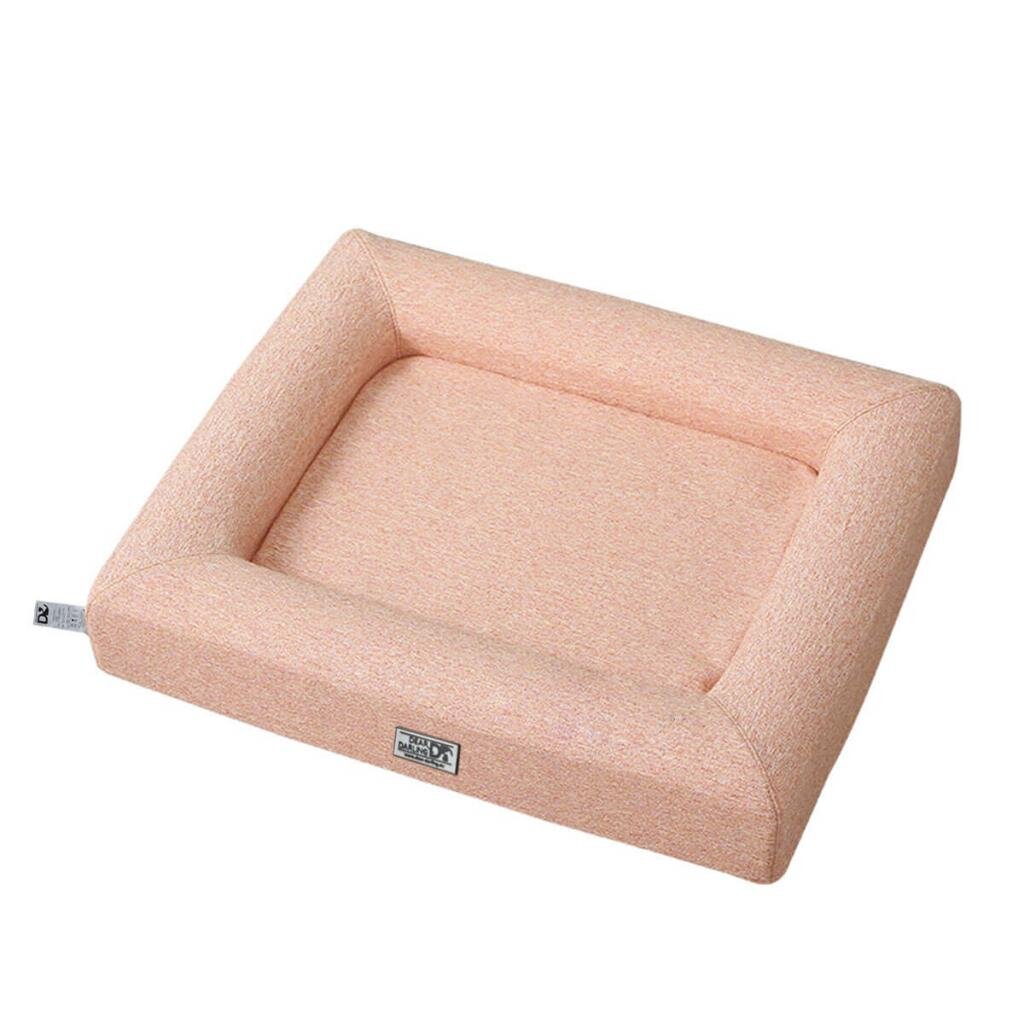 DEAR DARLING DD-01APM Orthopädisches Luxus Katzen- und Hundebett Apricot Gr. M 50x60cm mit Memory Schaum