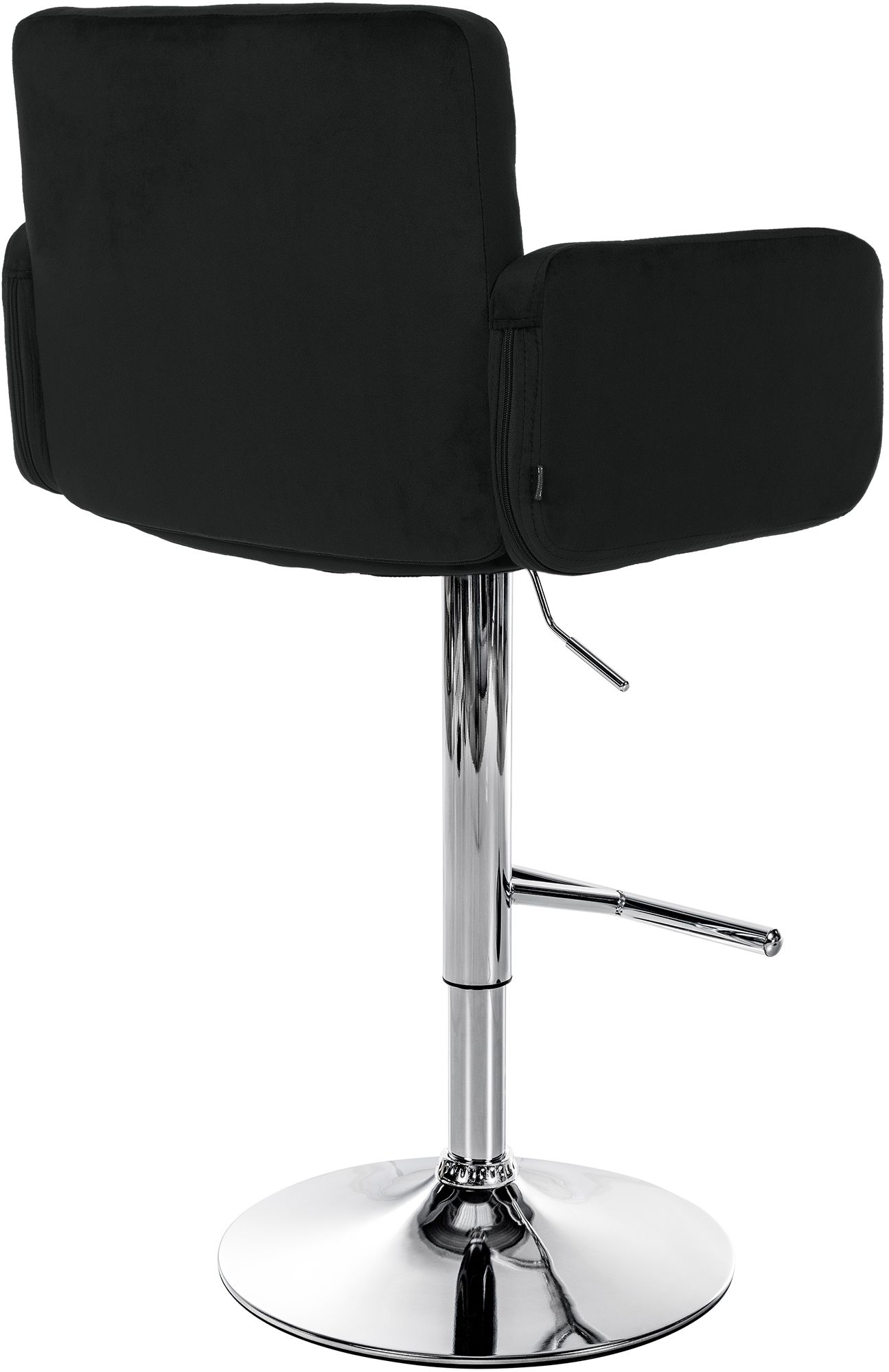 Barhocker Los Angeles Samt chrom