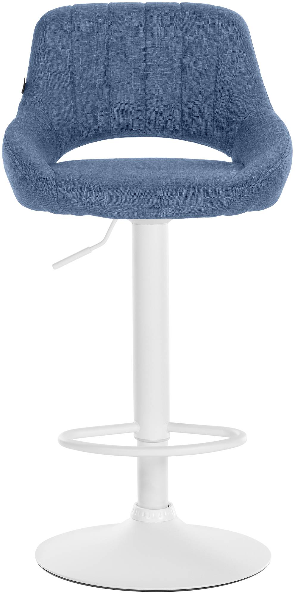 Barhocker Milet Stoff weiß