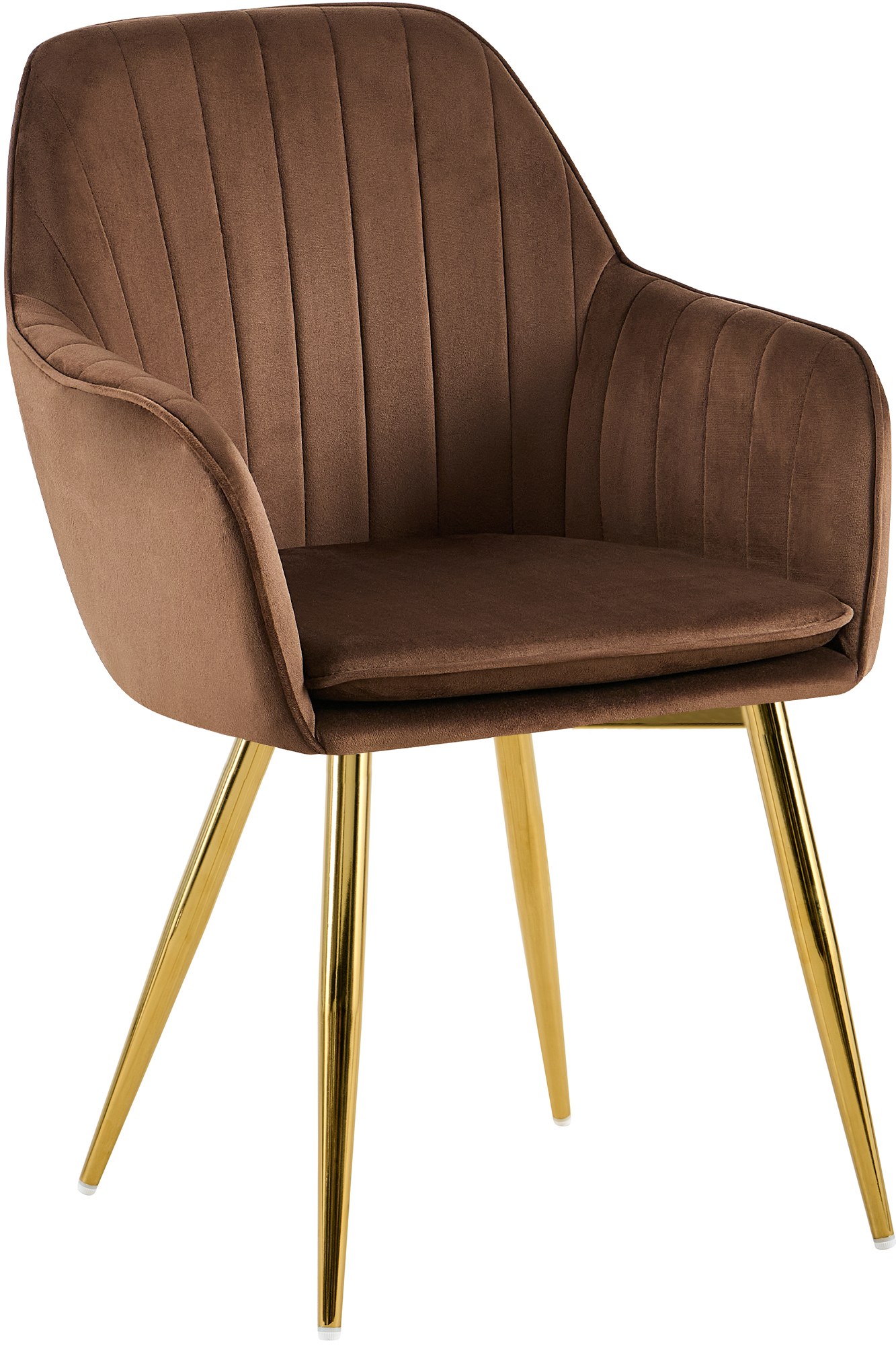 Esszimmerstuhl Cheryl Samt gold