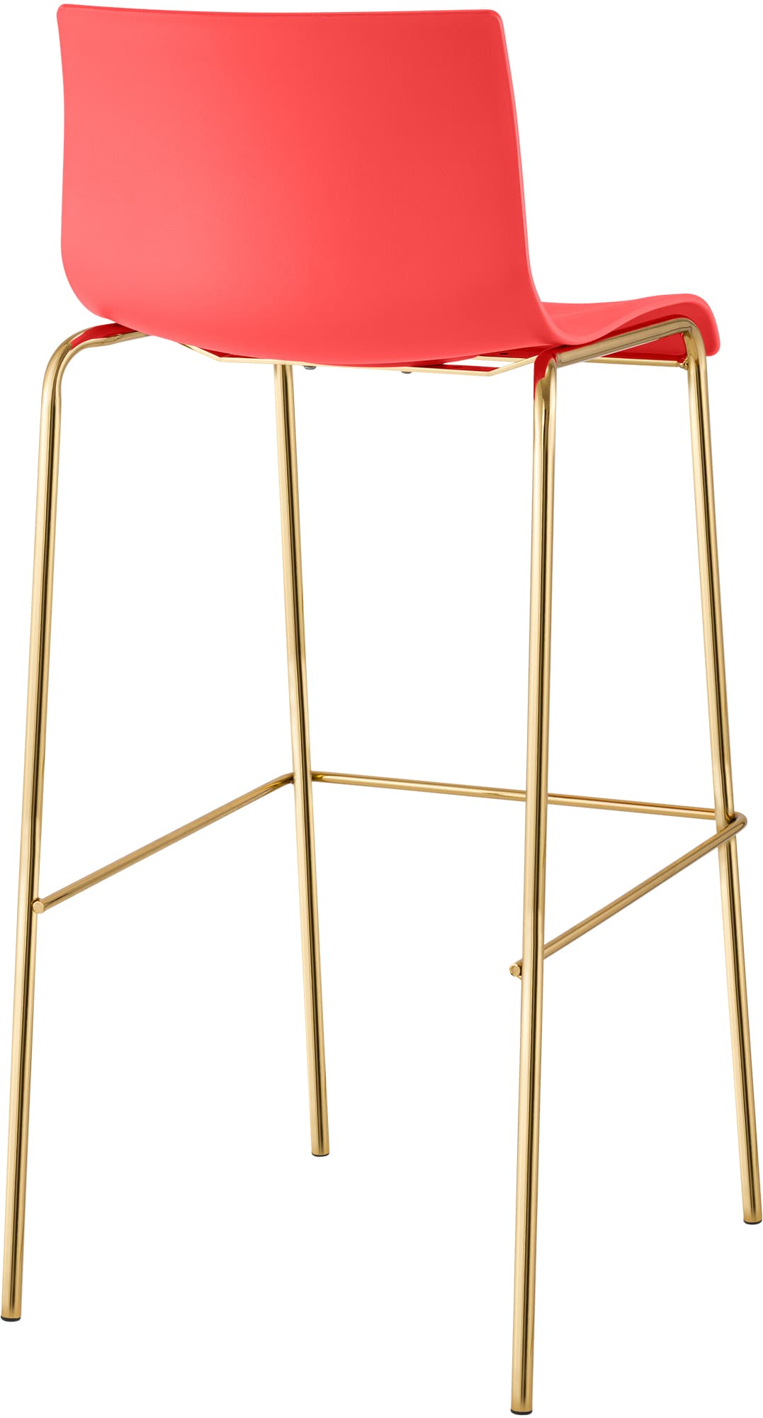 Barhocker Hoover Kunststoff 4-Fuß Gold