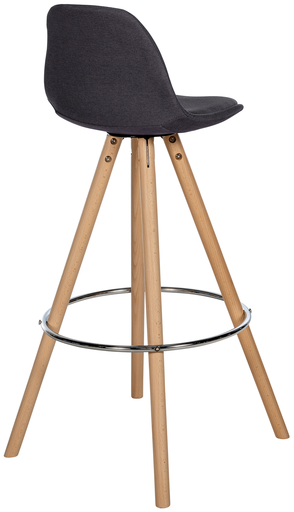 Barhocker Corbin Stoff Rund natura