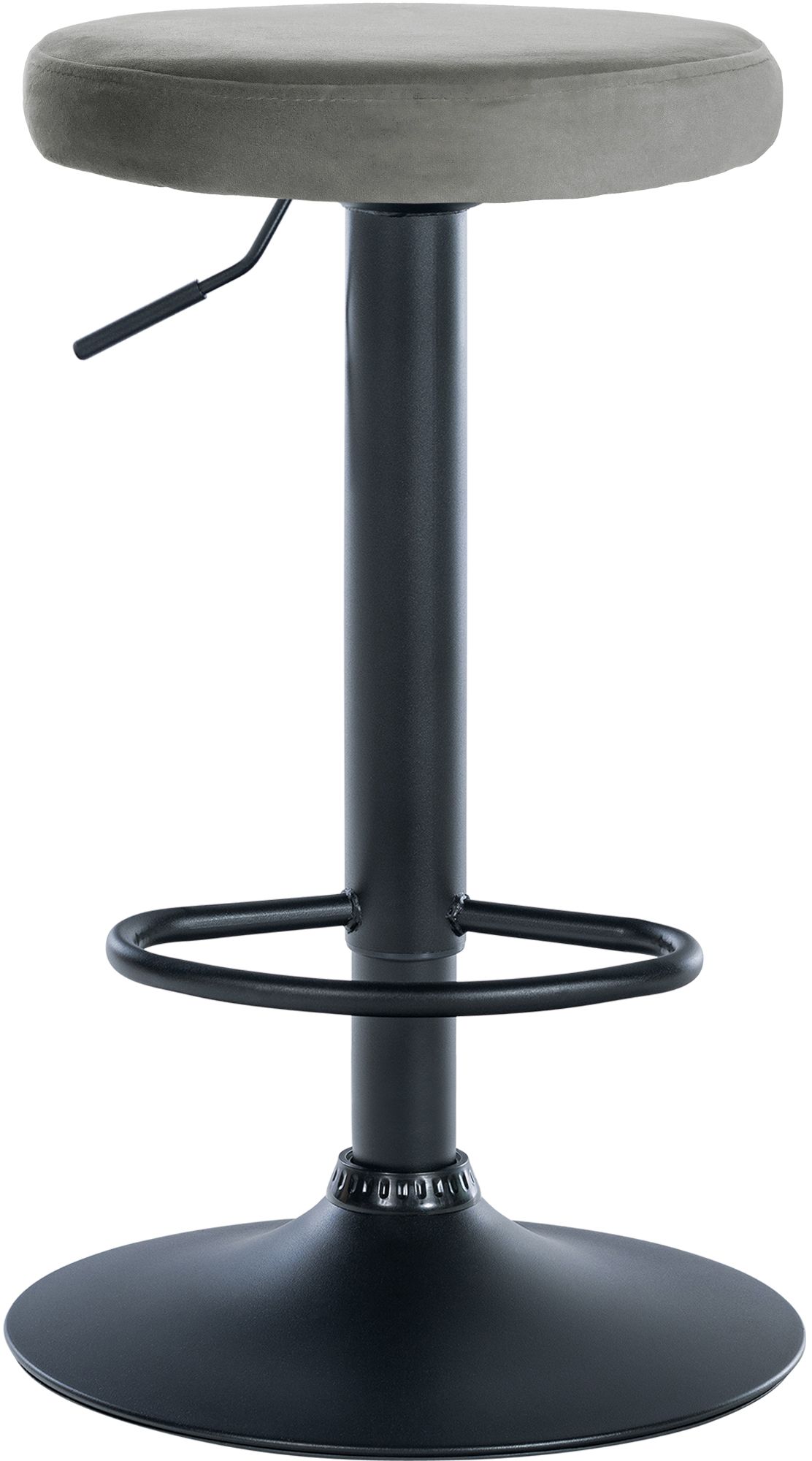 2er Set Barhocker Ponte Samt schwarz