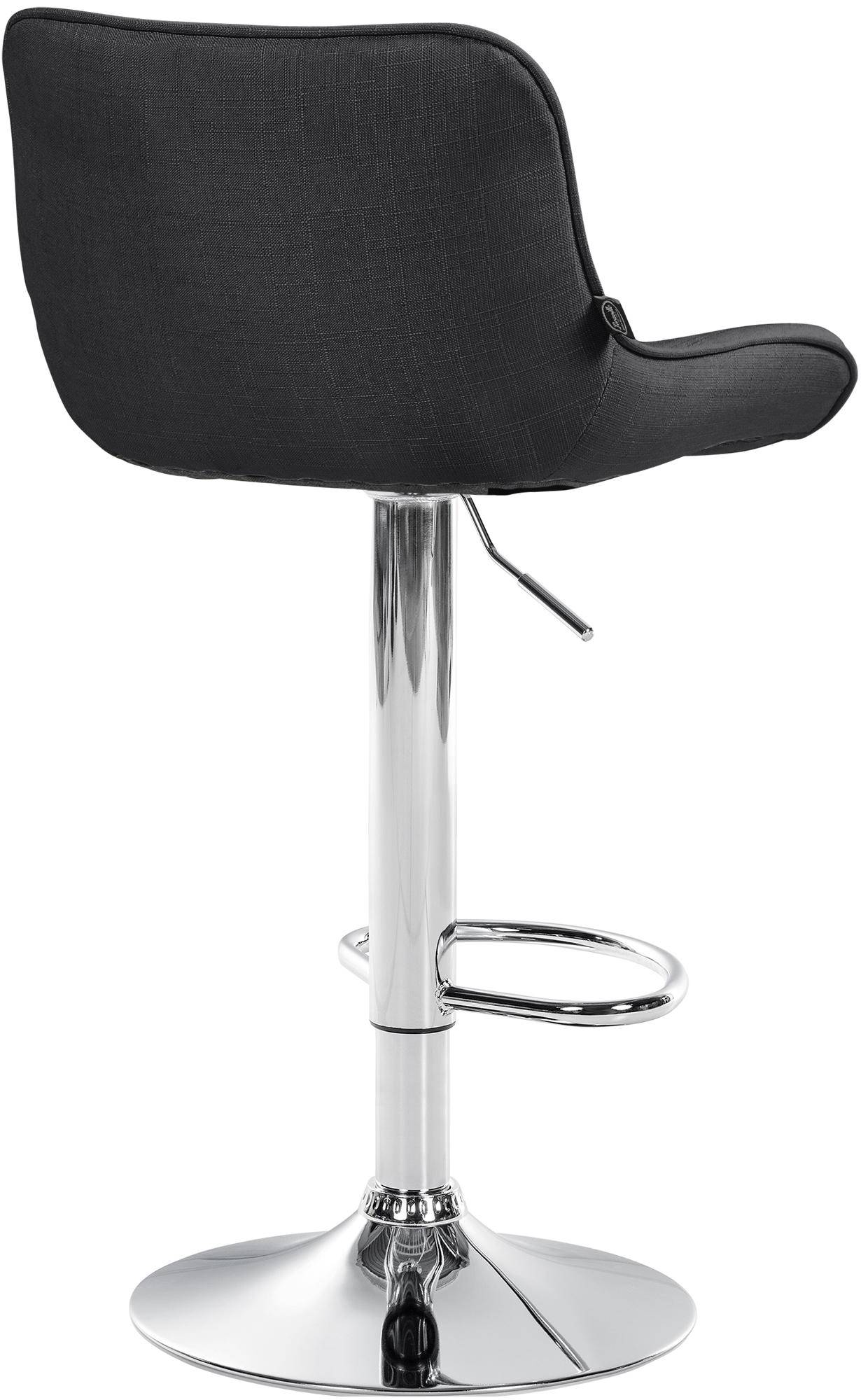 2er Set Barhocker Vonore Stoff chrom