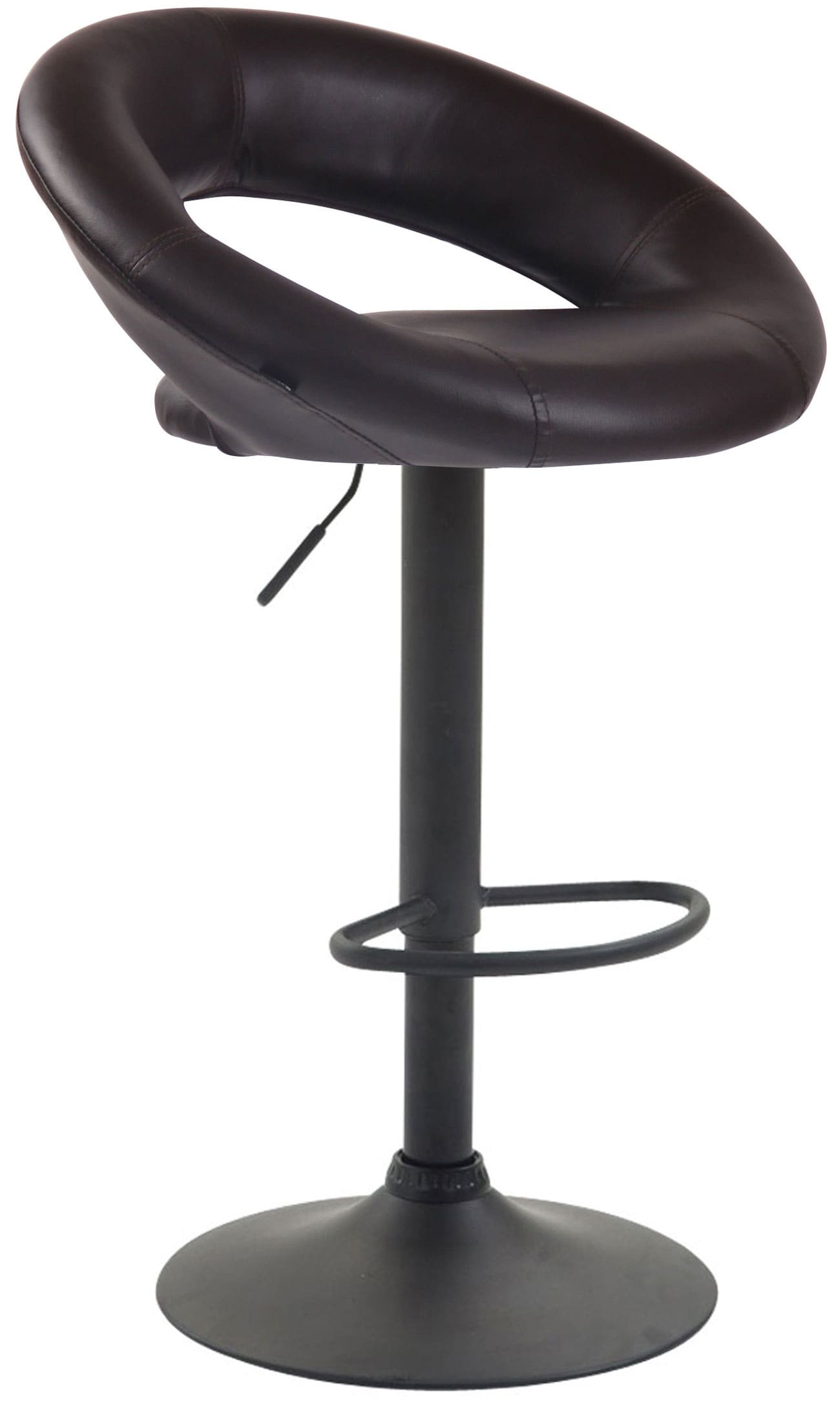 2er Set Barhocker Olinda Kunstleder schwarz