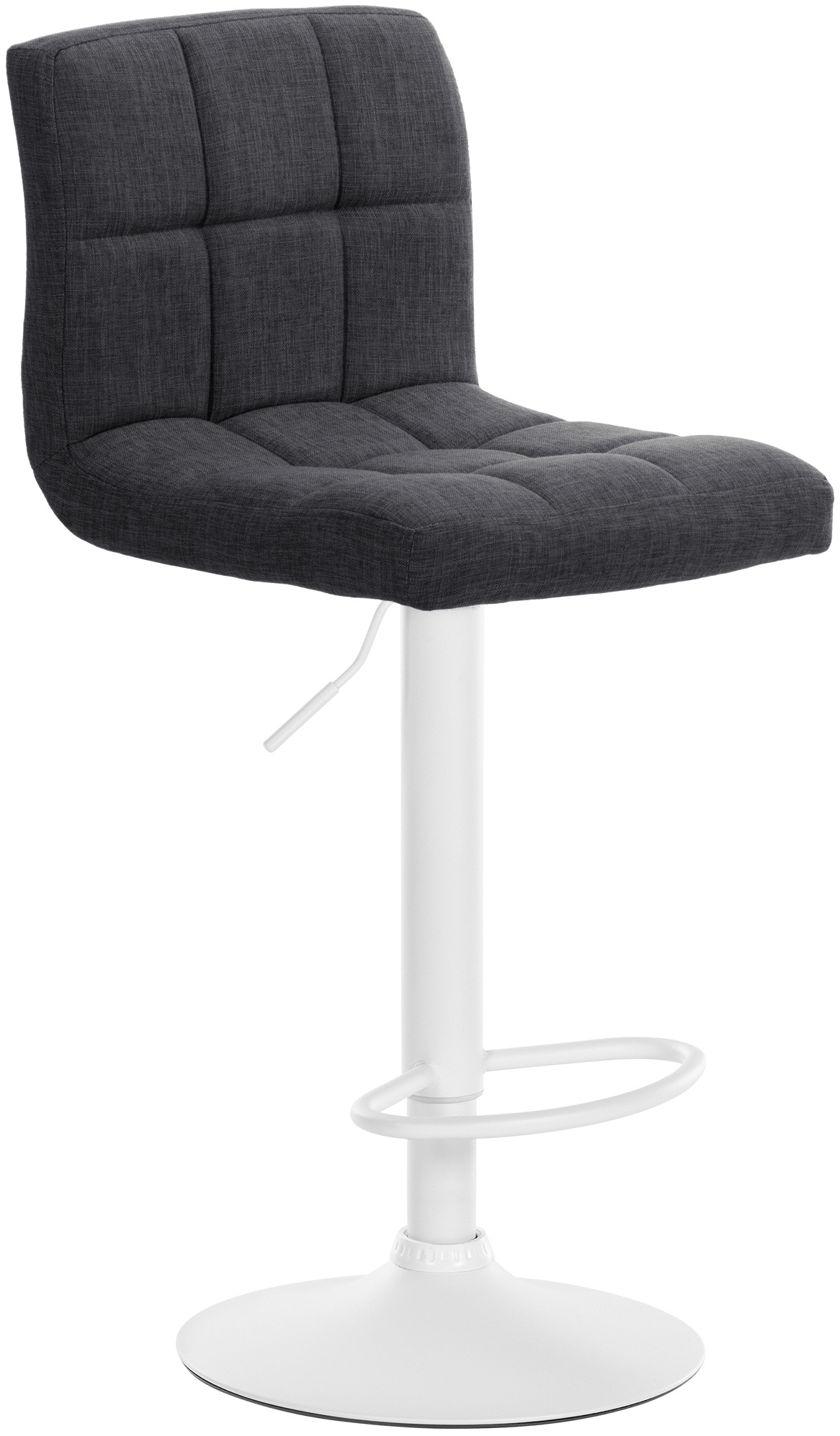 2er Set Barhocker Calma Stoff weiß