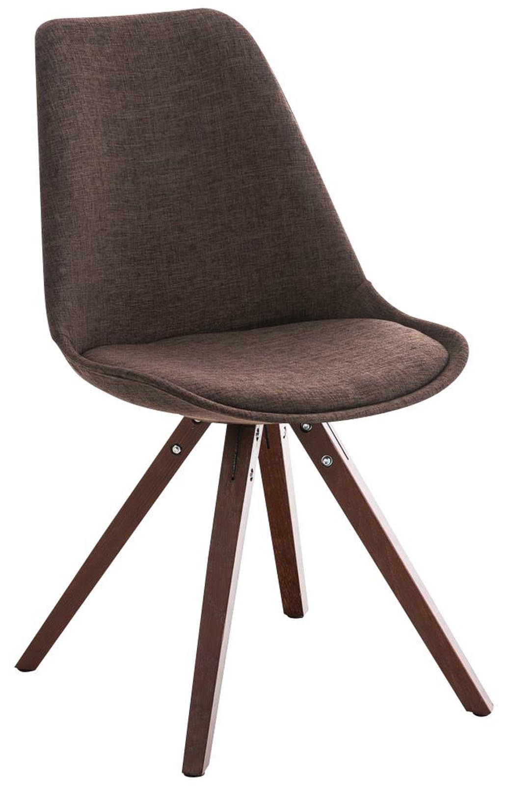 Stuhl Pegleg Stoff Square walnuss