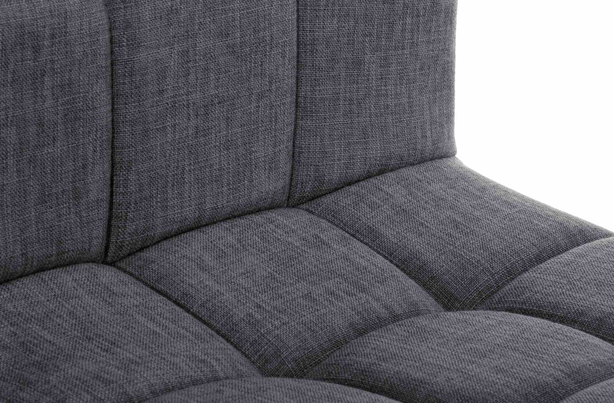 2er Set Barhocker Calma Stoff schwarz