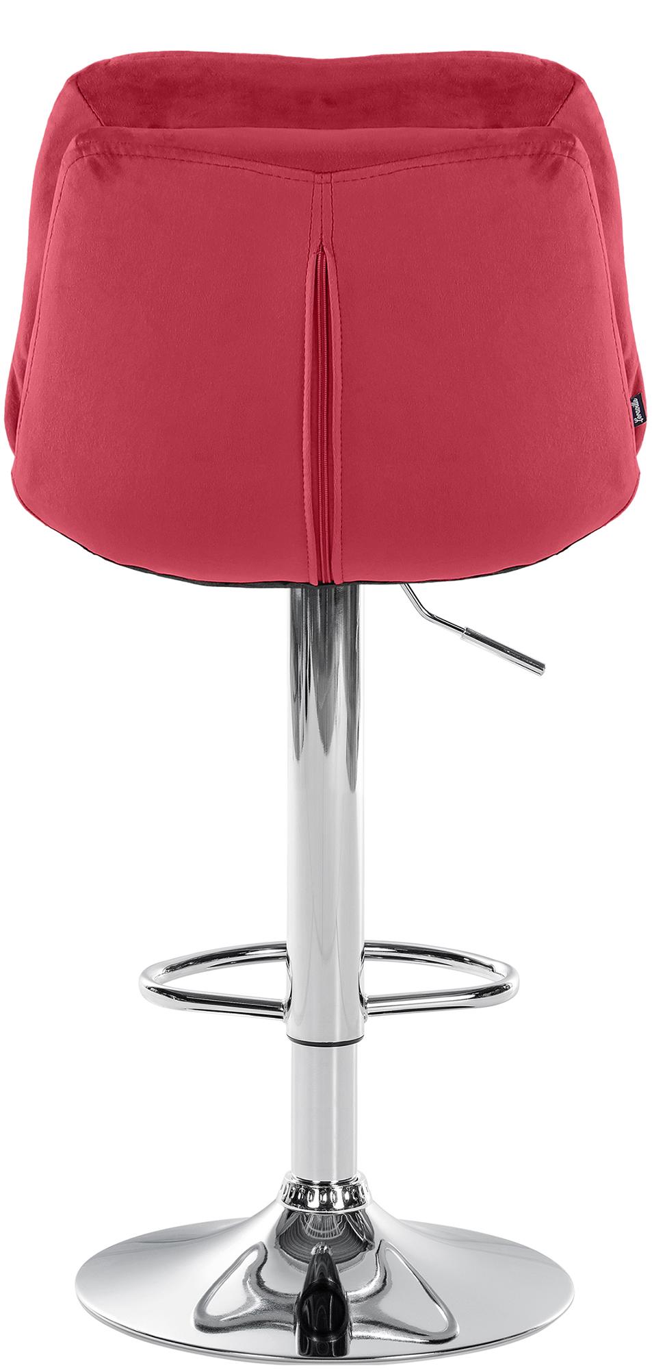 Barhocker Laurel Samt chrom
