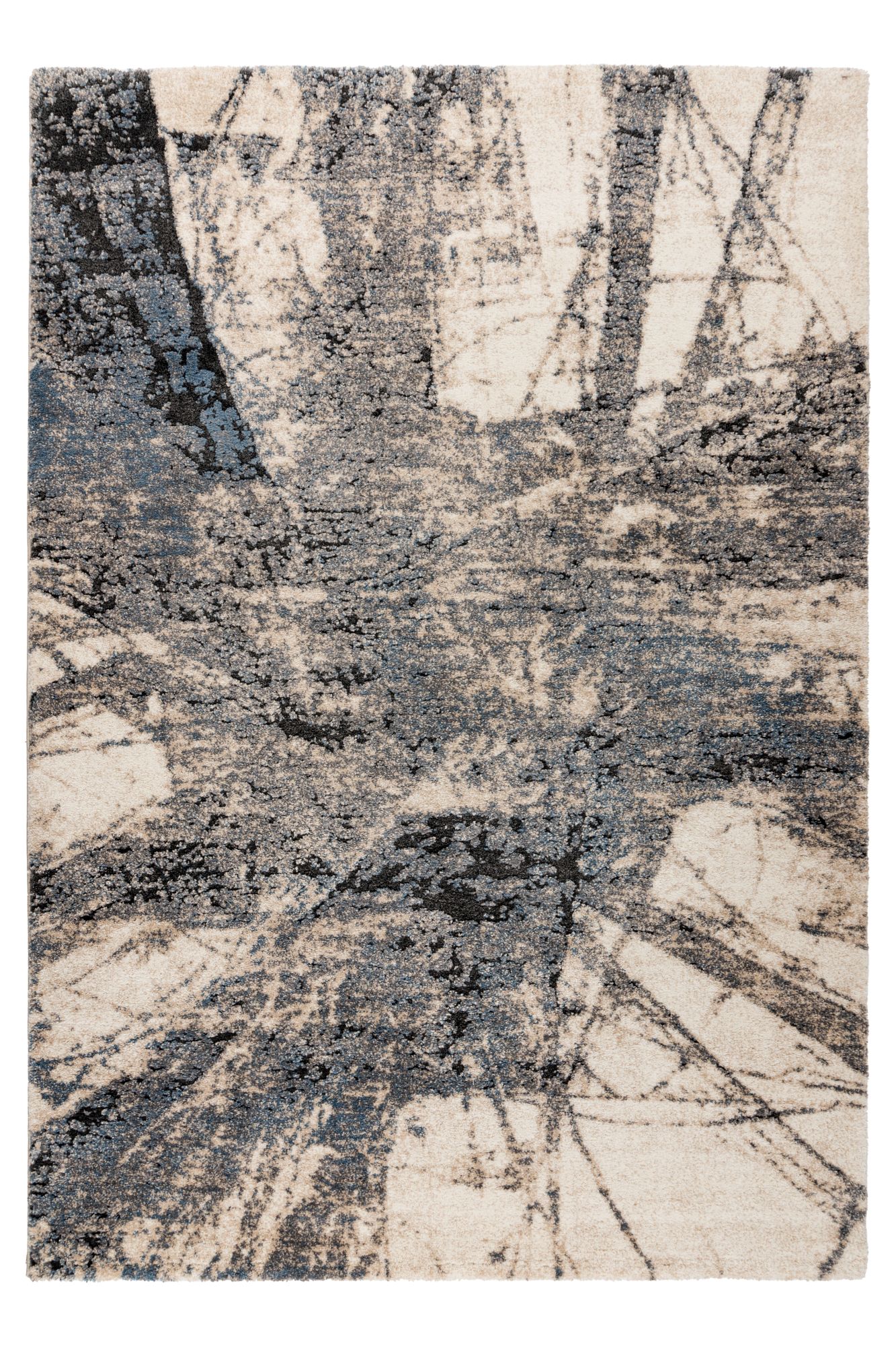Blauer Design-Teppich 120 x 170 cm
