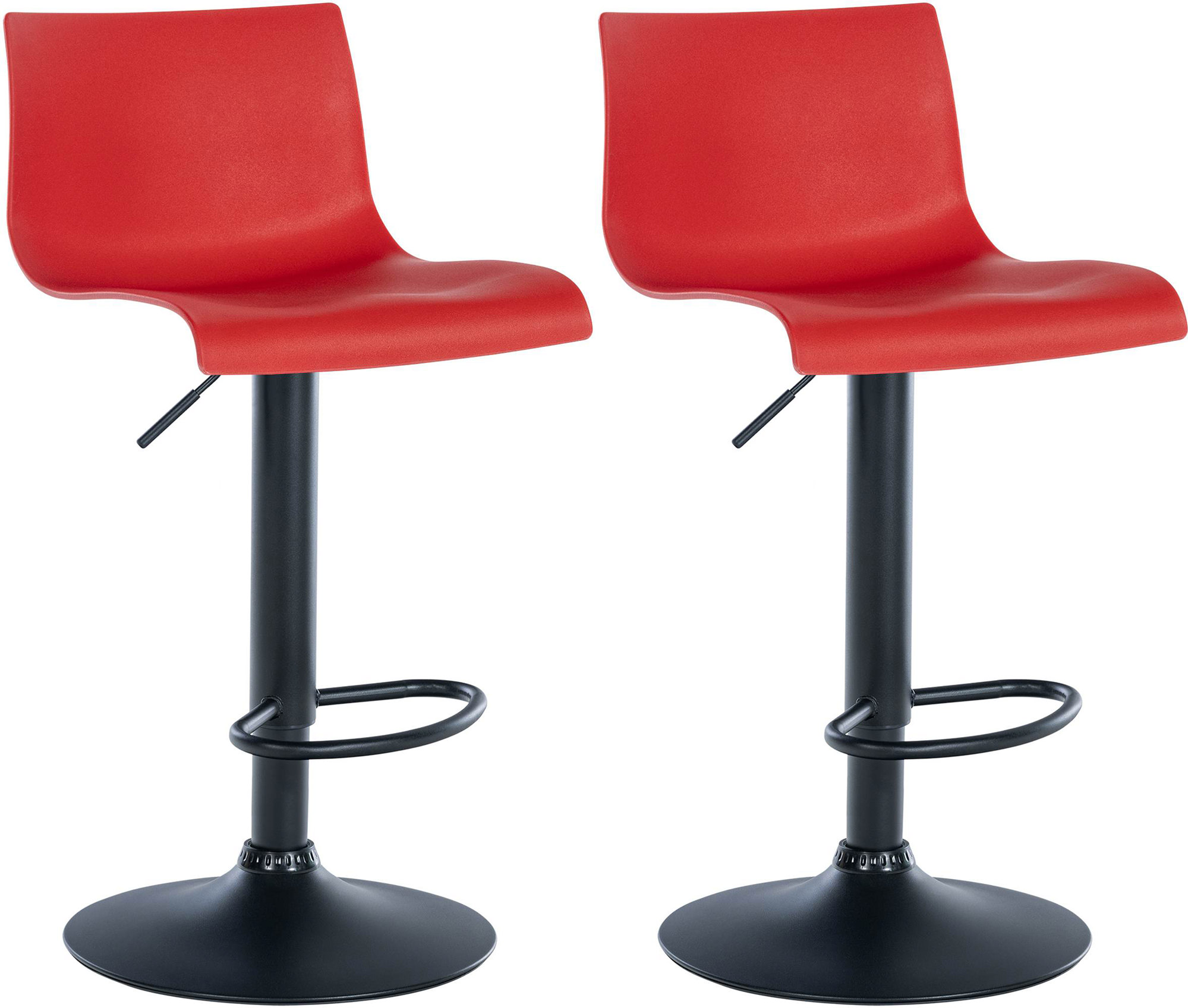 2er Set Barhocker Branford Kunststoff