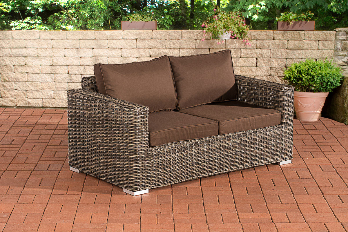 2er-Sofa Bilbao / Madeira Terrabraun